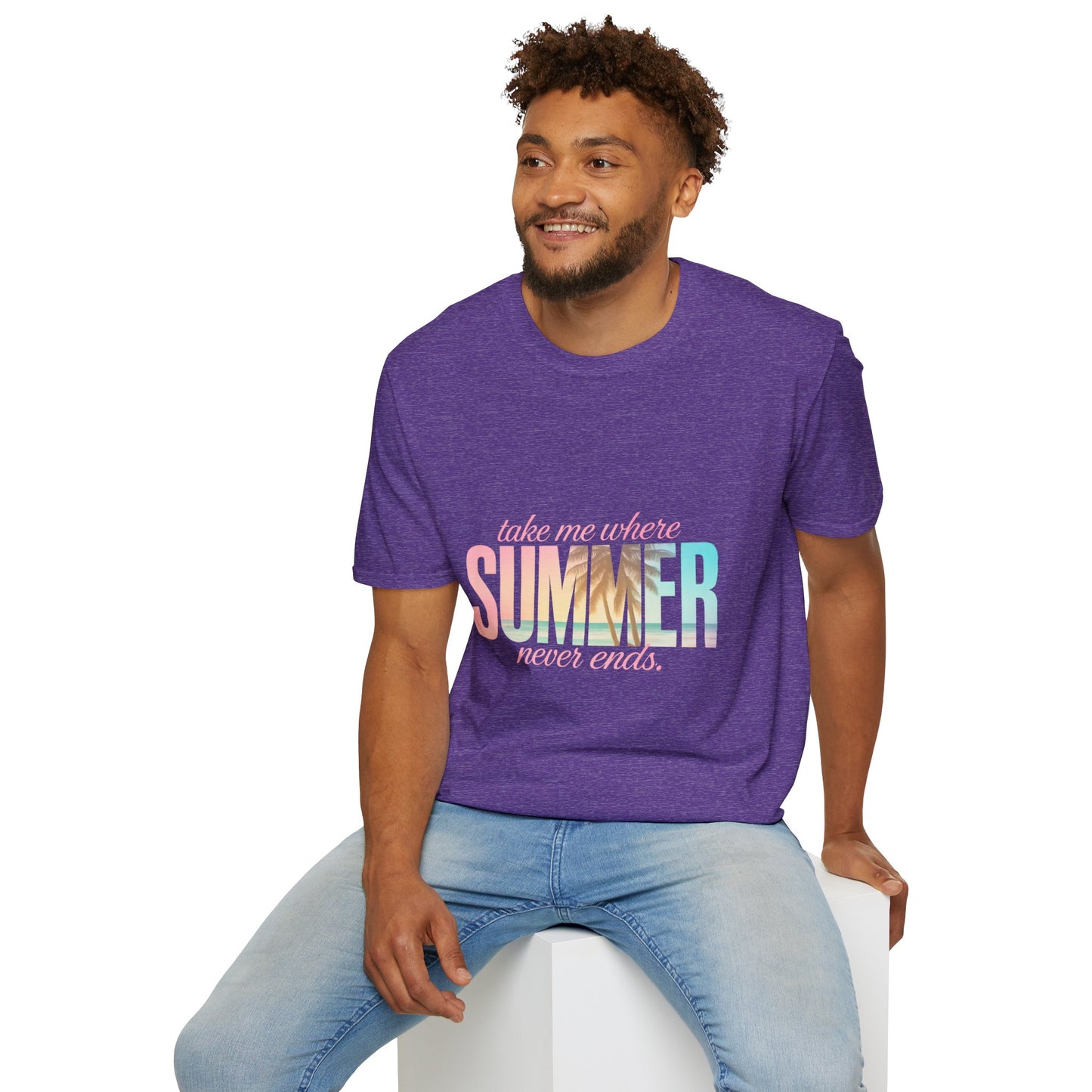 Summer Vibes Unisex Softstyle T-Shirt - Perfect for Beach Days, Vacation, Casual Wear, Gifts, Summer Parties - To Be Designs