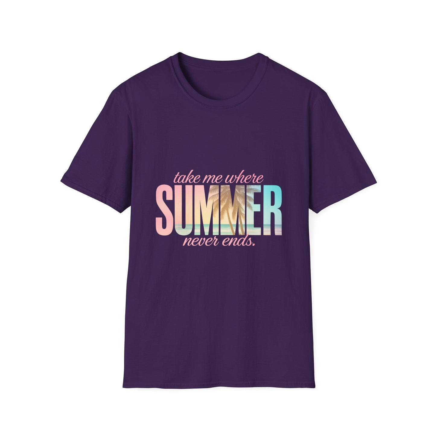 Summer Vibes Unisex Softstyle T-Shirt - Perfect for Beach Days, Vacation, Casual Wear, Gifts, Summer Parties - To Be Designs