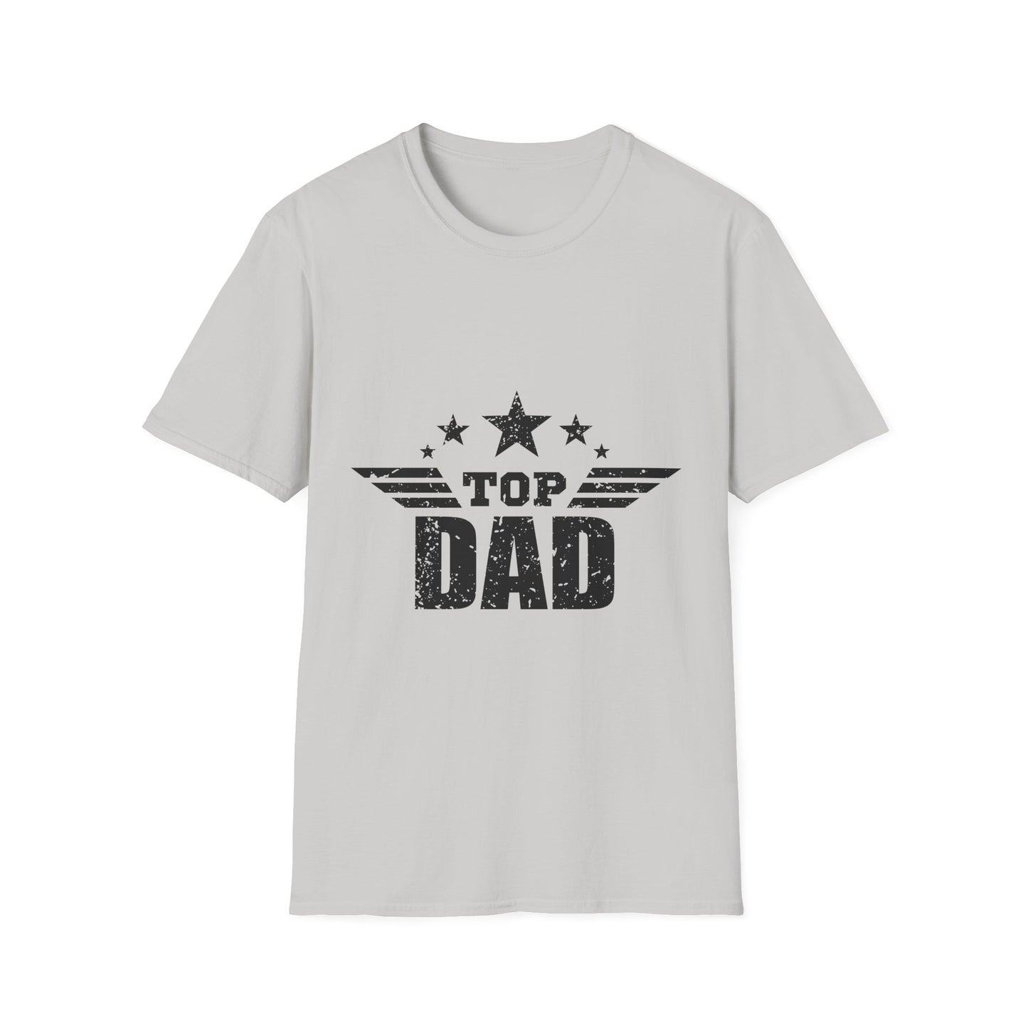 Top Dad Unisex Softstyle T-Shirt, Father's Day Gift, Casual Tee, Dad Apparel, Birthday Present, Family Gathering Wear - To Be Designs