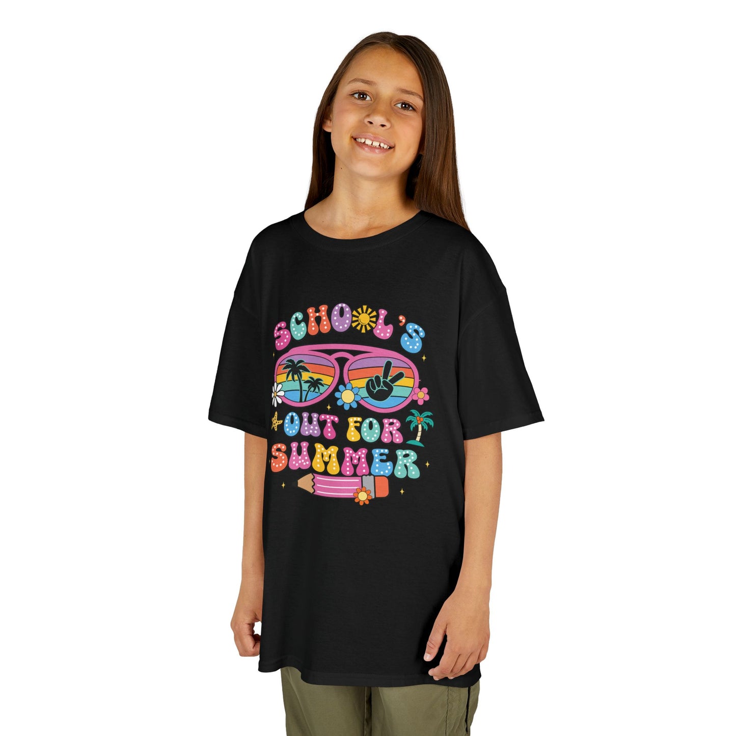 Summer Vibes Kids Tee, School's Out Shirt, Kids Summer T-Shirt, Fun Graphic Tee, Youth Casual Wear - To Be Designs