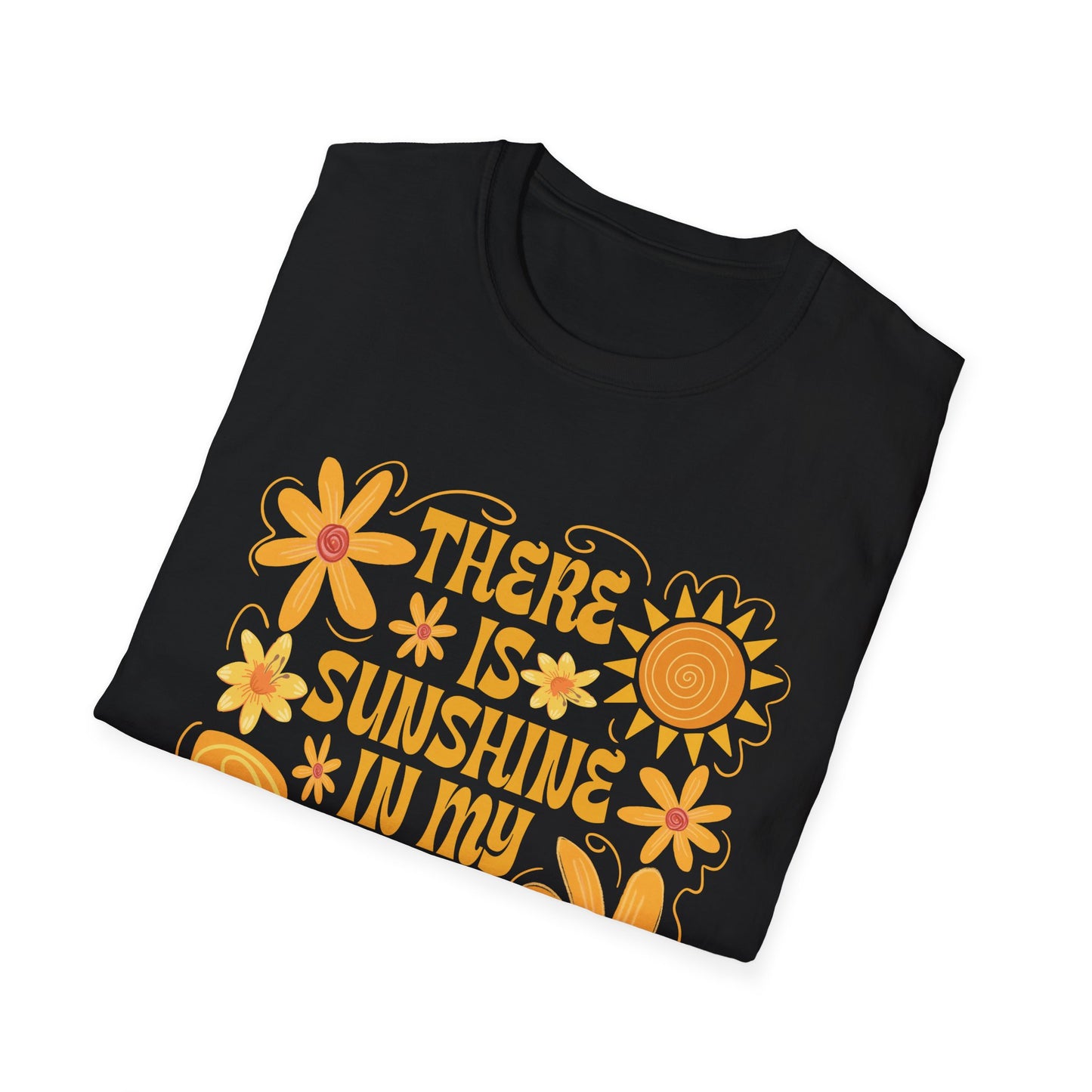 Sunshine in My Soul T-Shirt, Bright Floral Tee, Inspirational Shirt, Gift for Friend, Summer Outfit, Casual Wear - To Be Designs