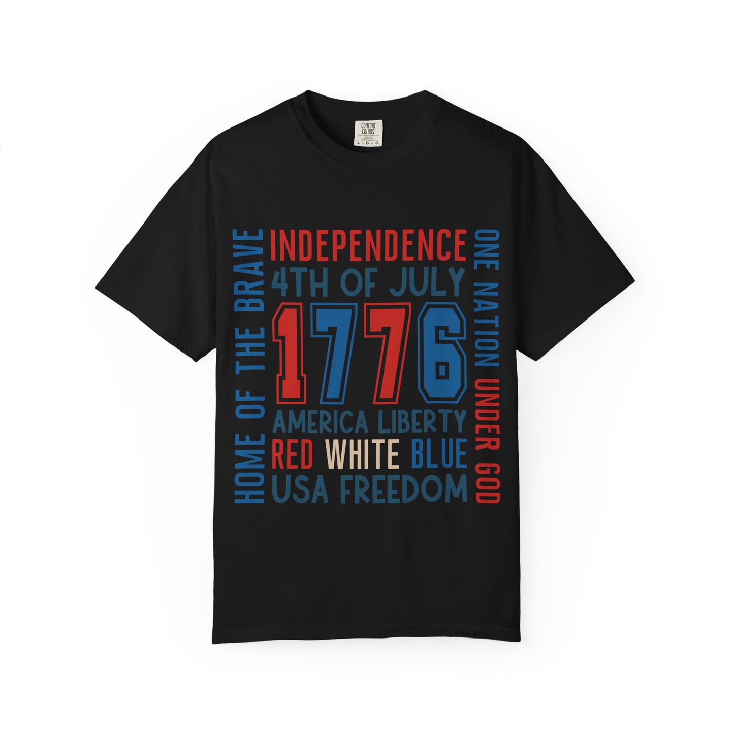 Patriotic Unisex T-Shirt - Celebrate Independence Day, Fourth of July, USA Freedom, Home of the Brave, American Pride - To Be Designs