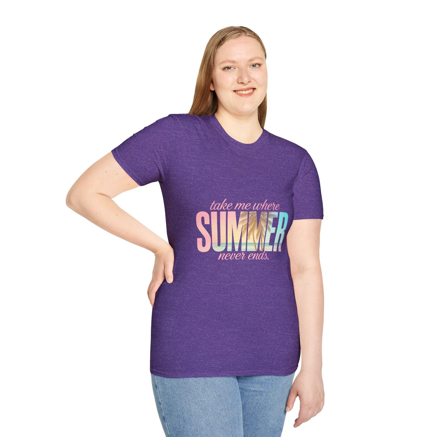 Summer Vibes Unisex Softstyle T-Shirt - Perfect for Beach Days, Vacation, Casual Wear, Gifts, Summer Parties - To Be Designs