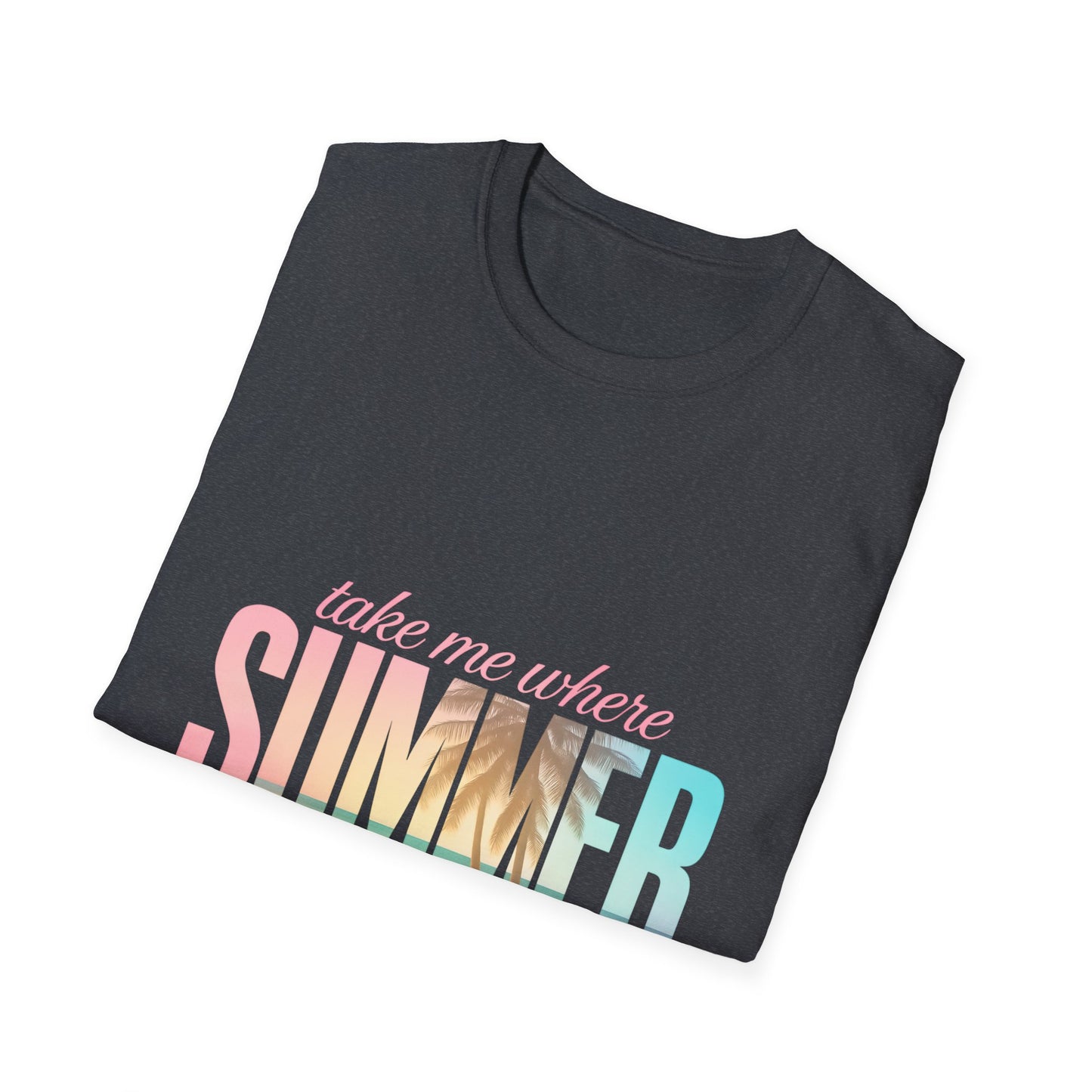 Summer Vibes Unisex Softstyle T-Shirt - Perfect for Beach Days, Vacation, Casual Wear, Gifts, Summer Parties - To Be Designs