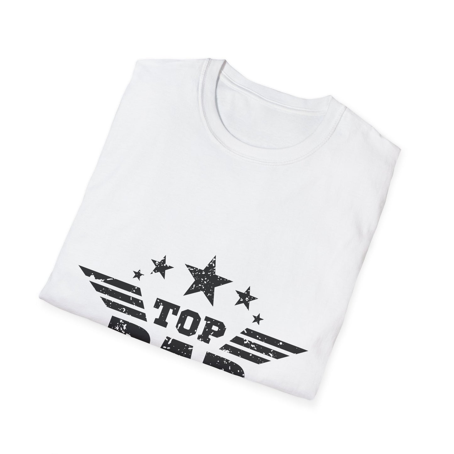 Top Dad Unisex Softstyle T-Shirt, Father's Day Gift, Casual Tee, Dad Apparel, Birthday Present, Family Gathering Wear - To Be Designs