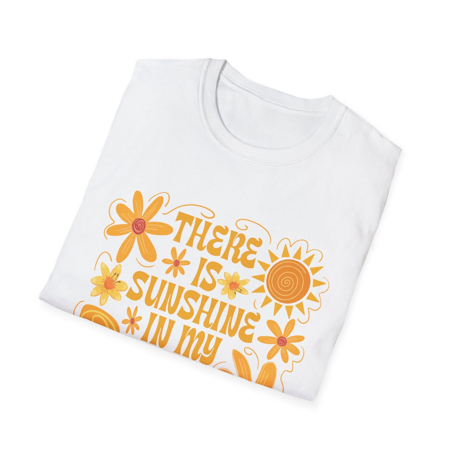 Sunshine in My Soul T-Shirt, Bright Floral Tee, Inspirational Shirt, Gift for Friend, Summer Outfit, Casual Wear - To Be Designs