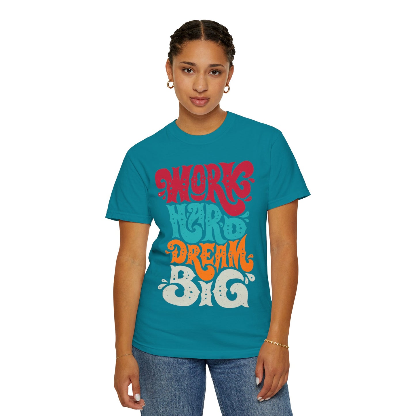 Motivational T-Shirt - "Work Hard Dream Big" - Unisex Tee, Inspirational Gift, Casual Wear, Trending Apparel, Perfect for Everyday