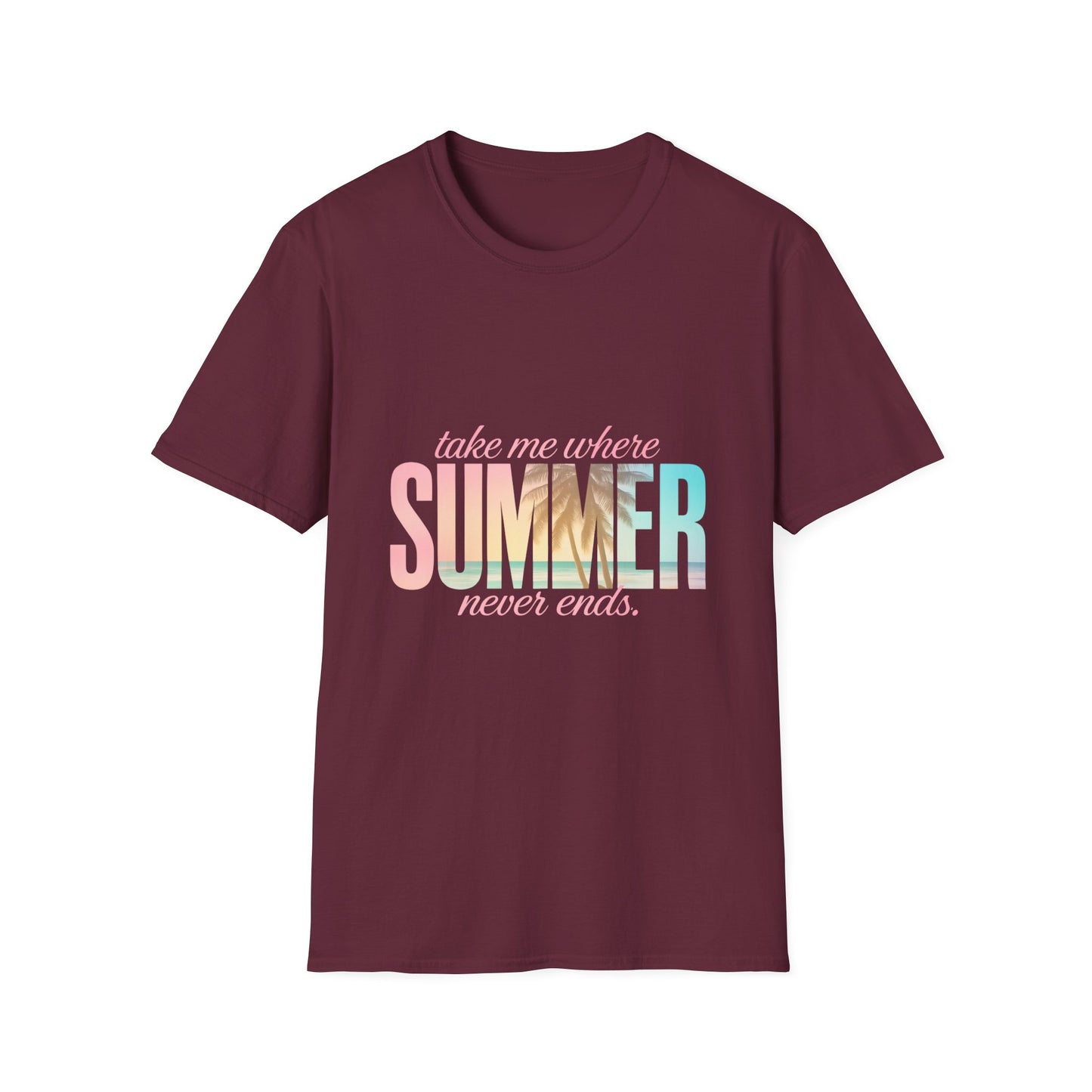 Summer Vibes Unisex Softstyle T-Shirt - Perfect for Beach Days, Vacation, Casual Wear, Gifts, Summer Parties - To Be Designs