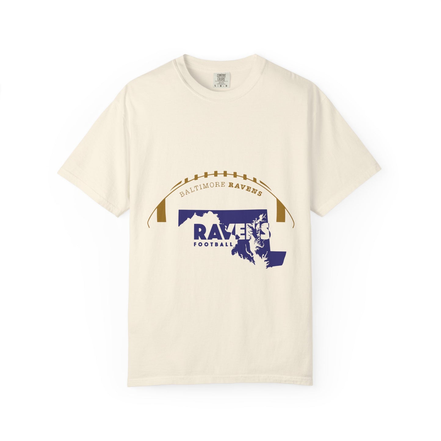 Baltimore Ravens Garment-Dyed T-Shirt - Unisex Football Fan Tee, Casual Wear, Game Day Apparel, Sports Merchandise, Birthday Gift