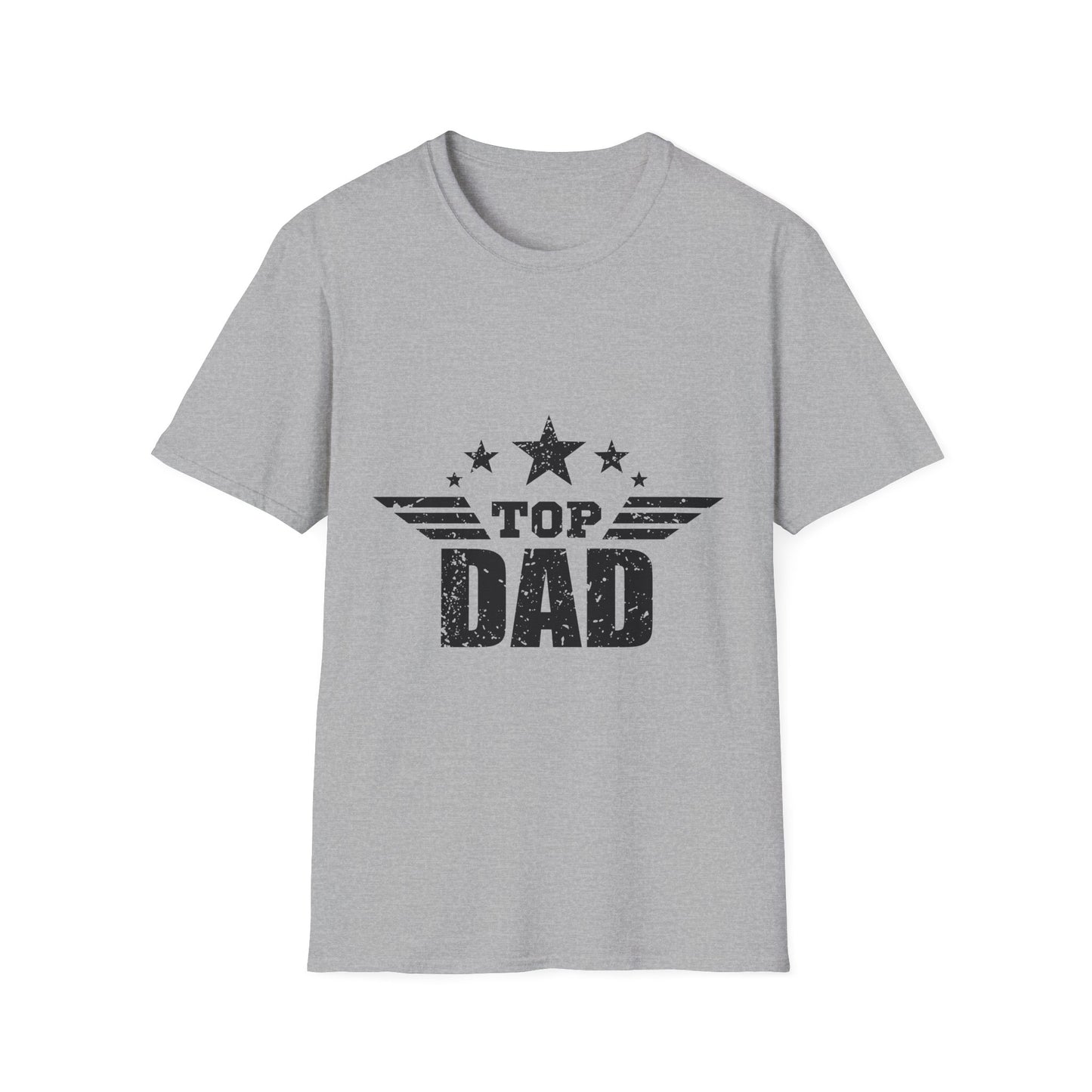Top Dad Unisex Softstyle T-Shirt, Father's Day Gift, Casual Tee, Dad Apparel, Birthday Present, Family Gathering Wear - To Be Designs
