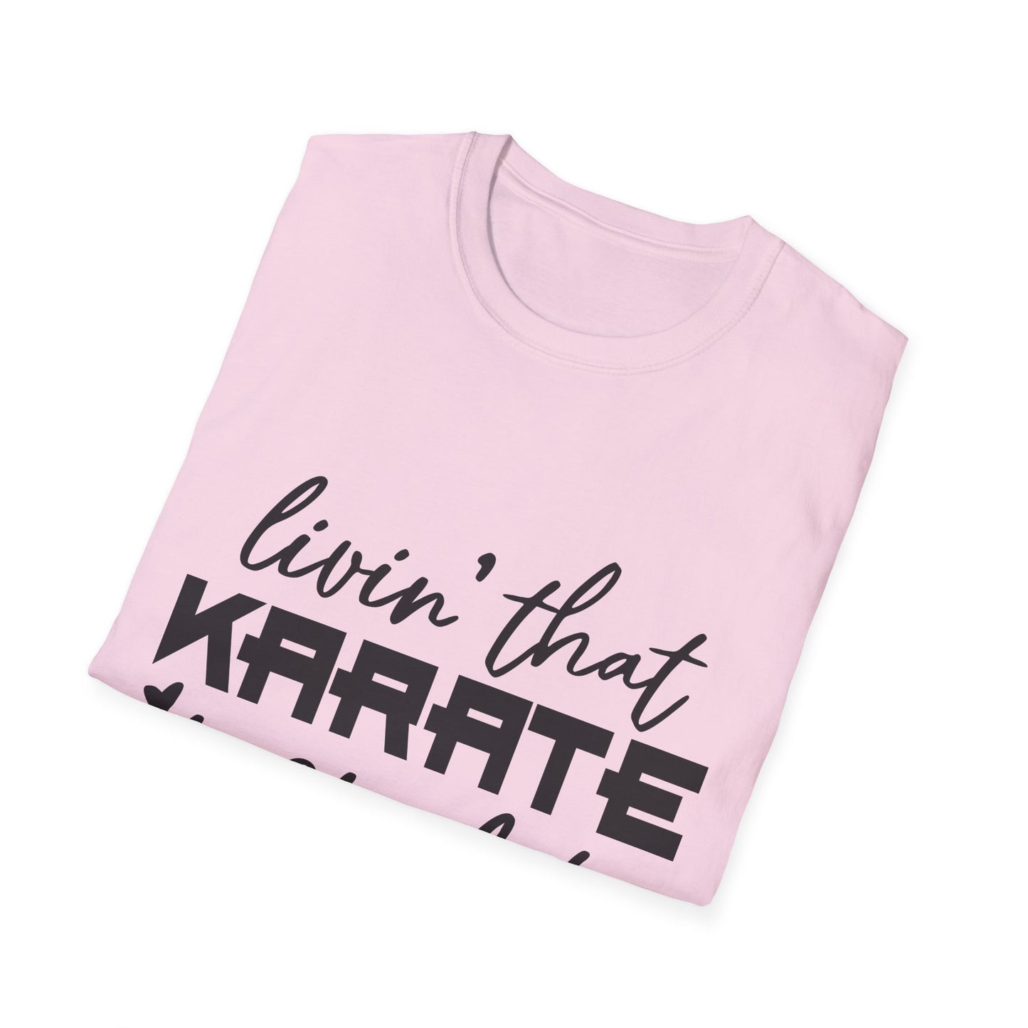 Karate Mom Life T-Shirt, Unisex Softstyle Tee, Gift for Karate Moms, Fun Sportswear for Events, Martial Arts Apparel - To Be Designs
