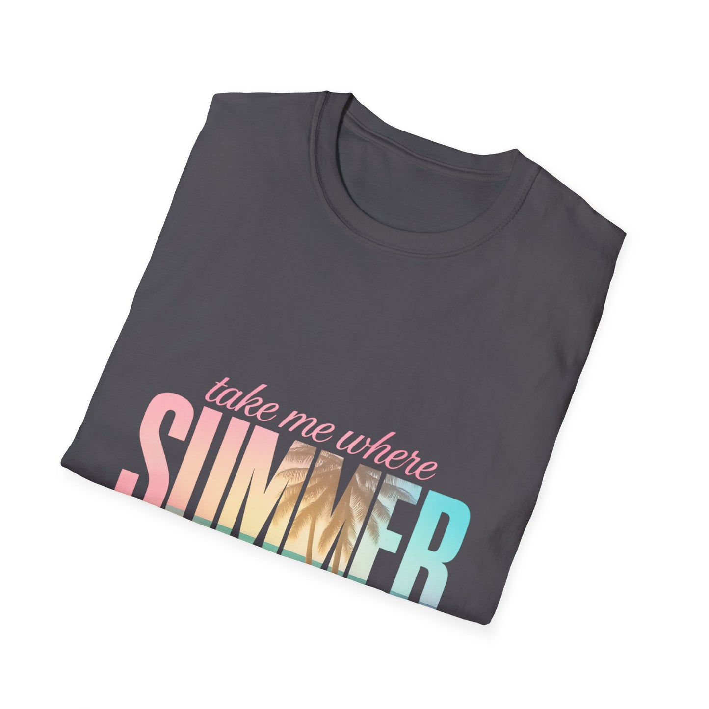Summer Vibes Unisex Softstyle T-Shirt - Perfect for Beach Days, Vacation, Casual Wear, Gifts, Summer Parties - To Be Designs