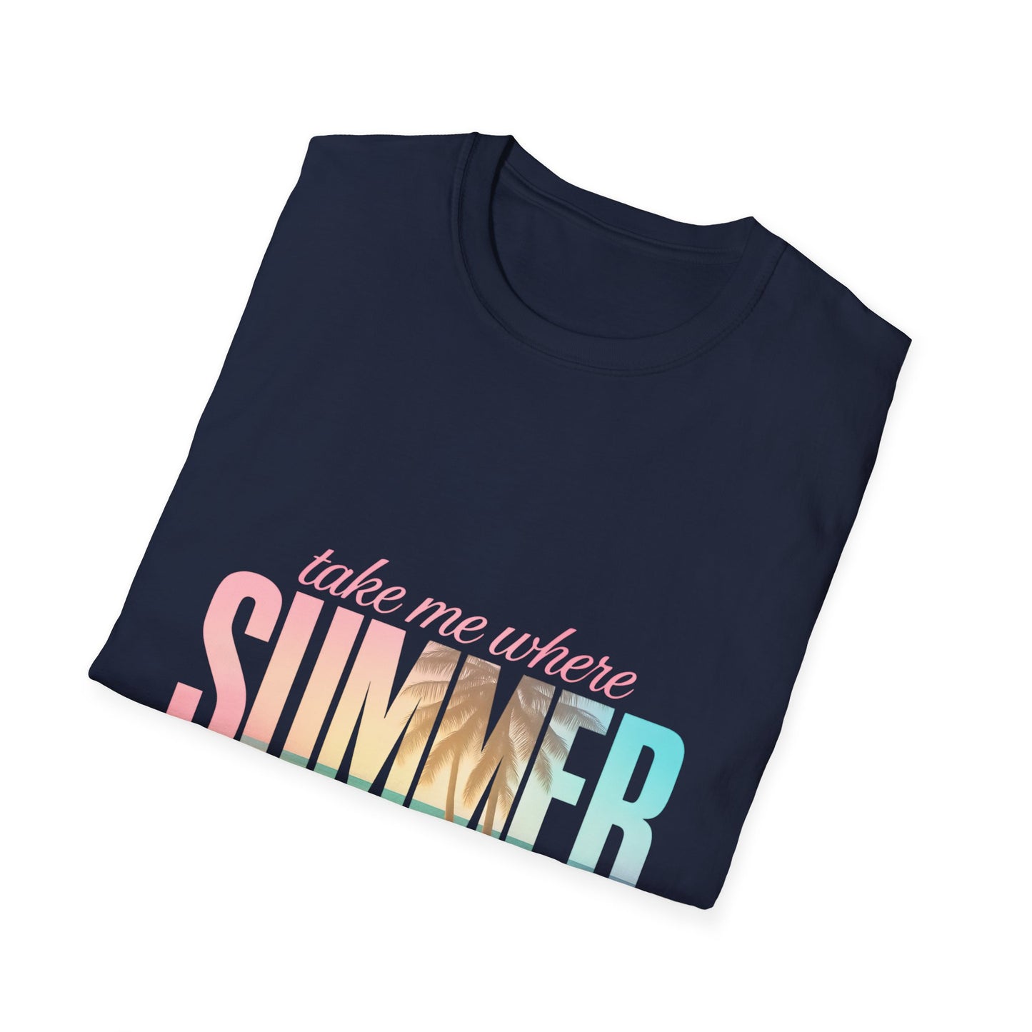 Summer Vibes Unisex Softstyle T-Shirt - Perfect for Beach Days, Vacation, Casual Wear, Gifts, Summer Parties - To Be Designs