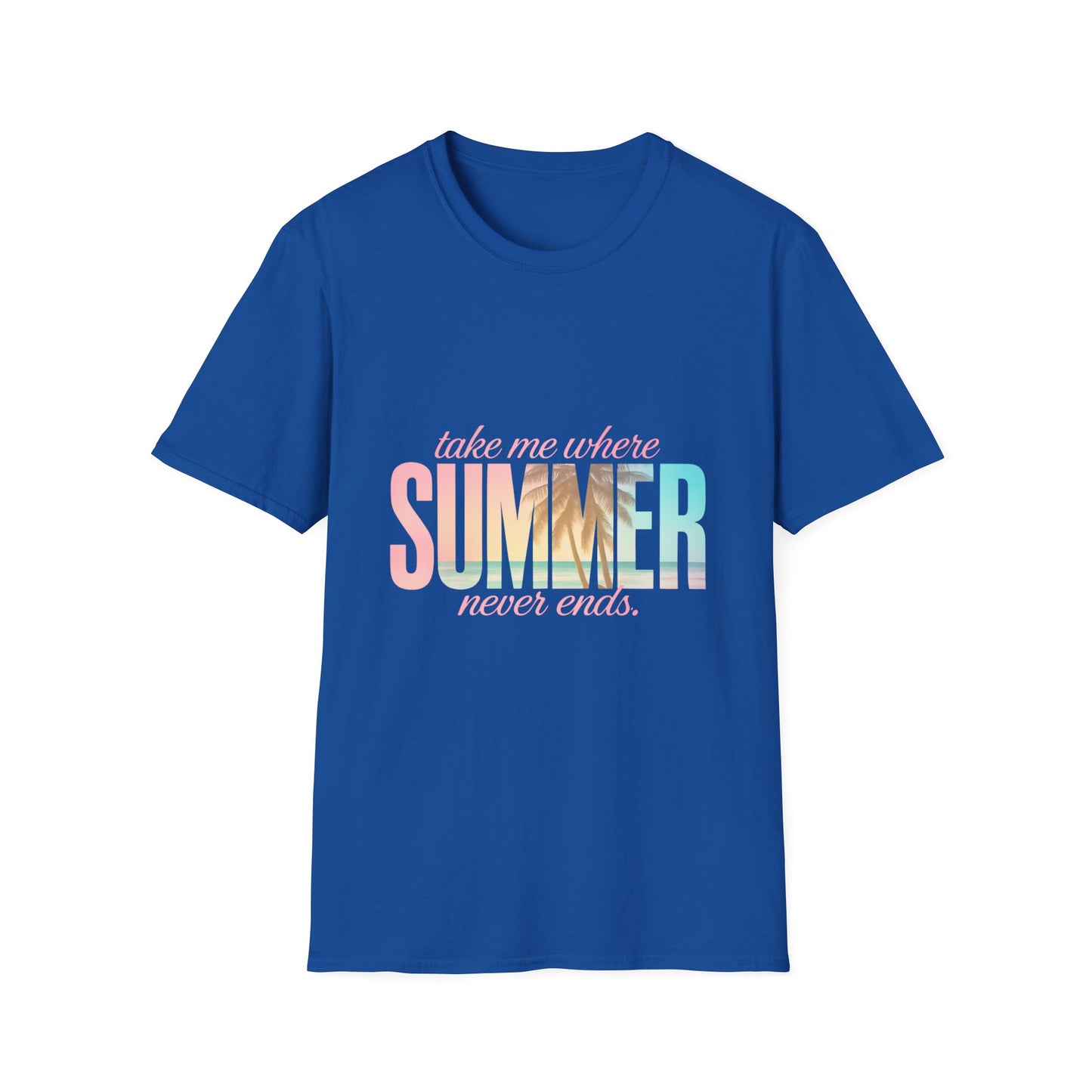 Summer Vibes Unisex Softstyle T-Shirt - Perfect for Beach Days, Vacation, Casual Wear, Gifts, Summer Parties - To Be Designs