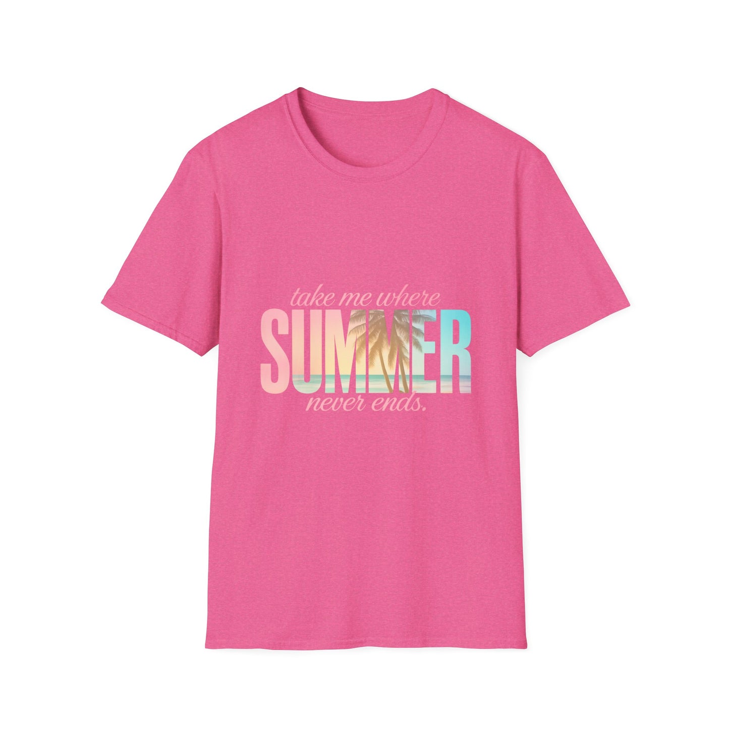 Summer Vibes Unisex Softstyle T-Shirt - Perfect for Beach Days, Vacation, Casual Wear, Gifts, Summer Parties - To Be Designs