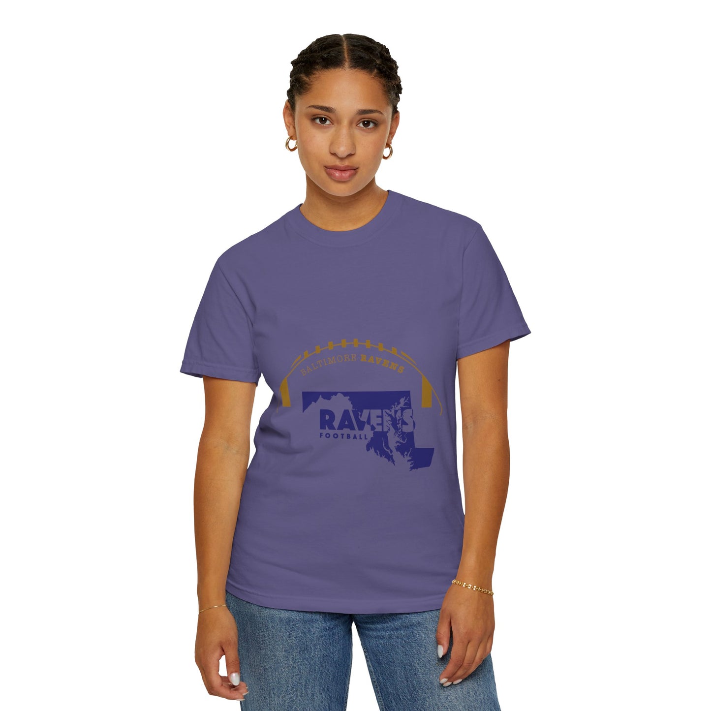 Baltimore Ravens Garment-Dyed T-Shirt - Unisex Football Fan Tee, Casual Wear, Game Day Apparel, Sports Merchandise, Birthday Gift
