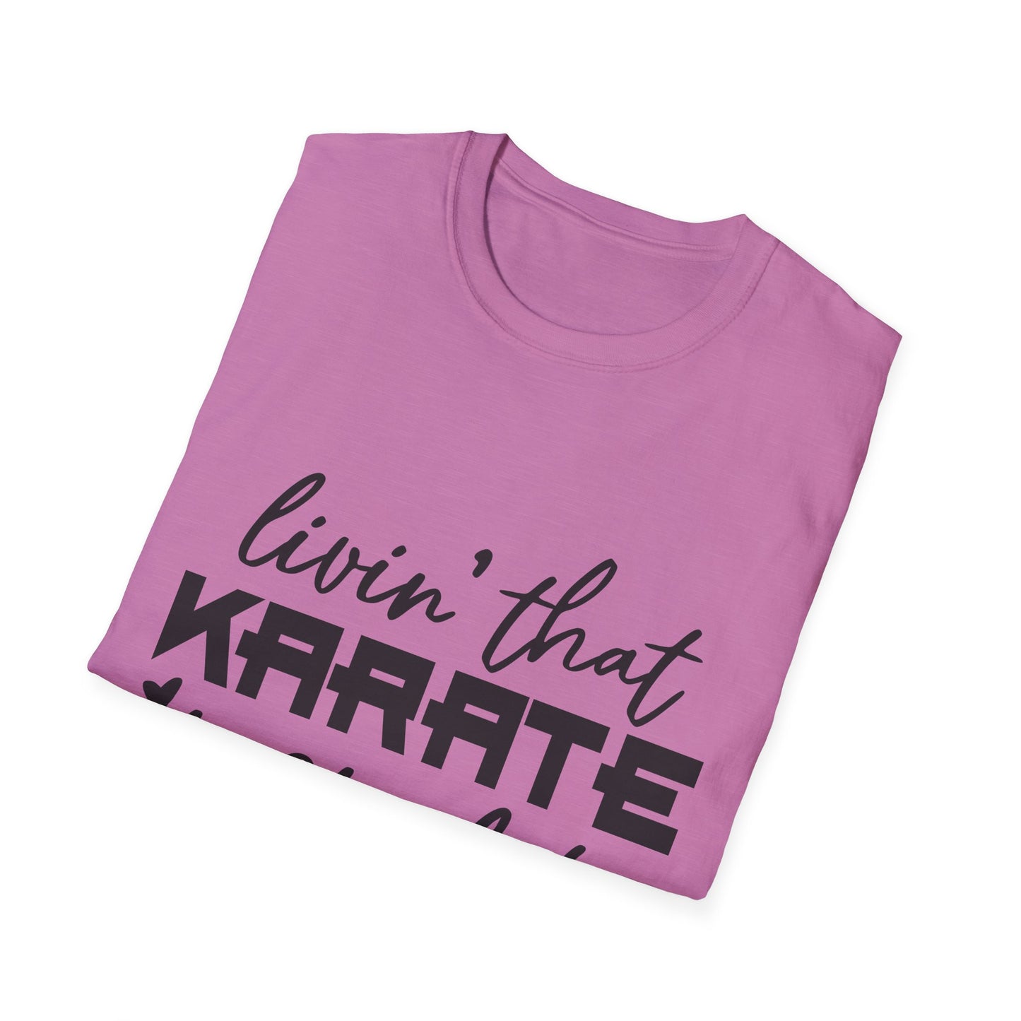 Karate Mom Life T-Shirt, Unisex Softstyle Tee, Gift for Karate Moms, Fun Sportswear for Events, Martial Arts Apparel - To Be Designs