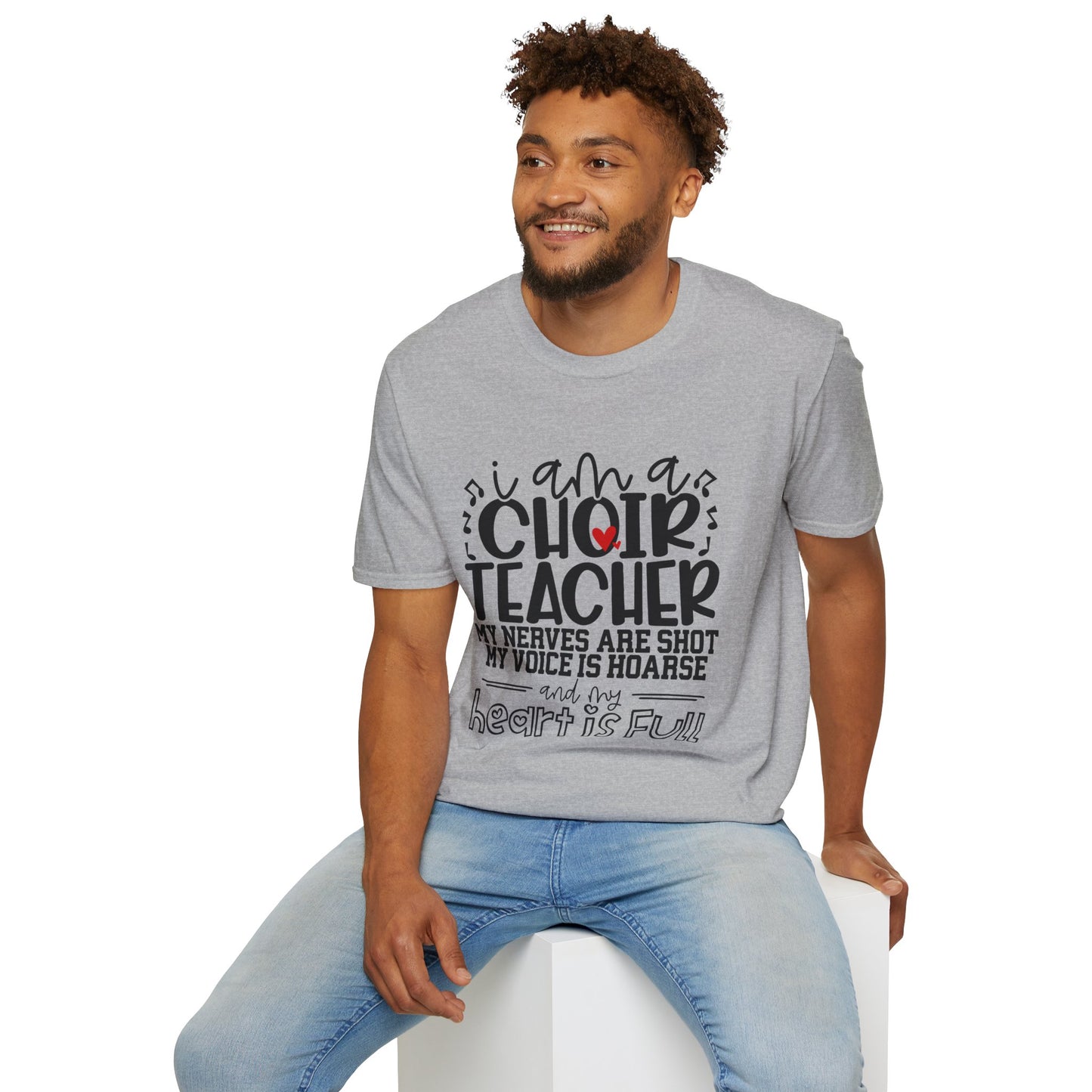 Heartfelt Choir Teacher T-Shirt, Music Educator Gift, Unisex Tee, Teacher Appreciation, Back to School, Cute and Comfy Shirt