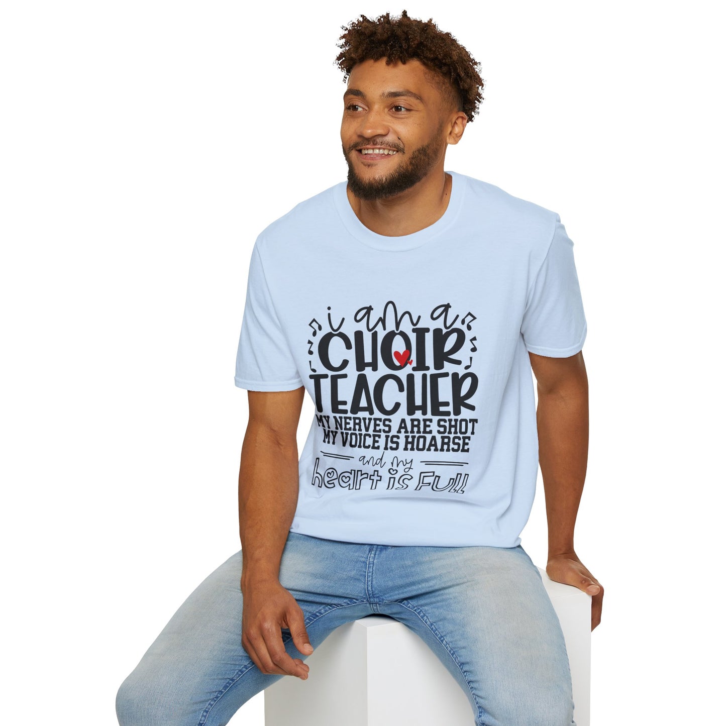 Heartfelt Choir Teacher T-Shirt, Music Educator Gift, Unisex Tee, Teacher Appreciation, Back to School, Cute and Comfy Shirt