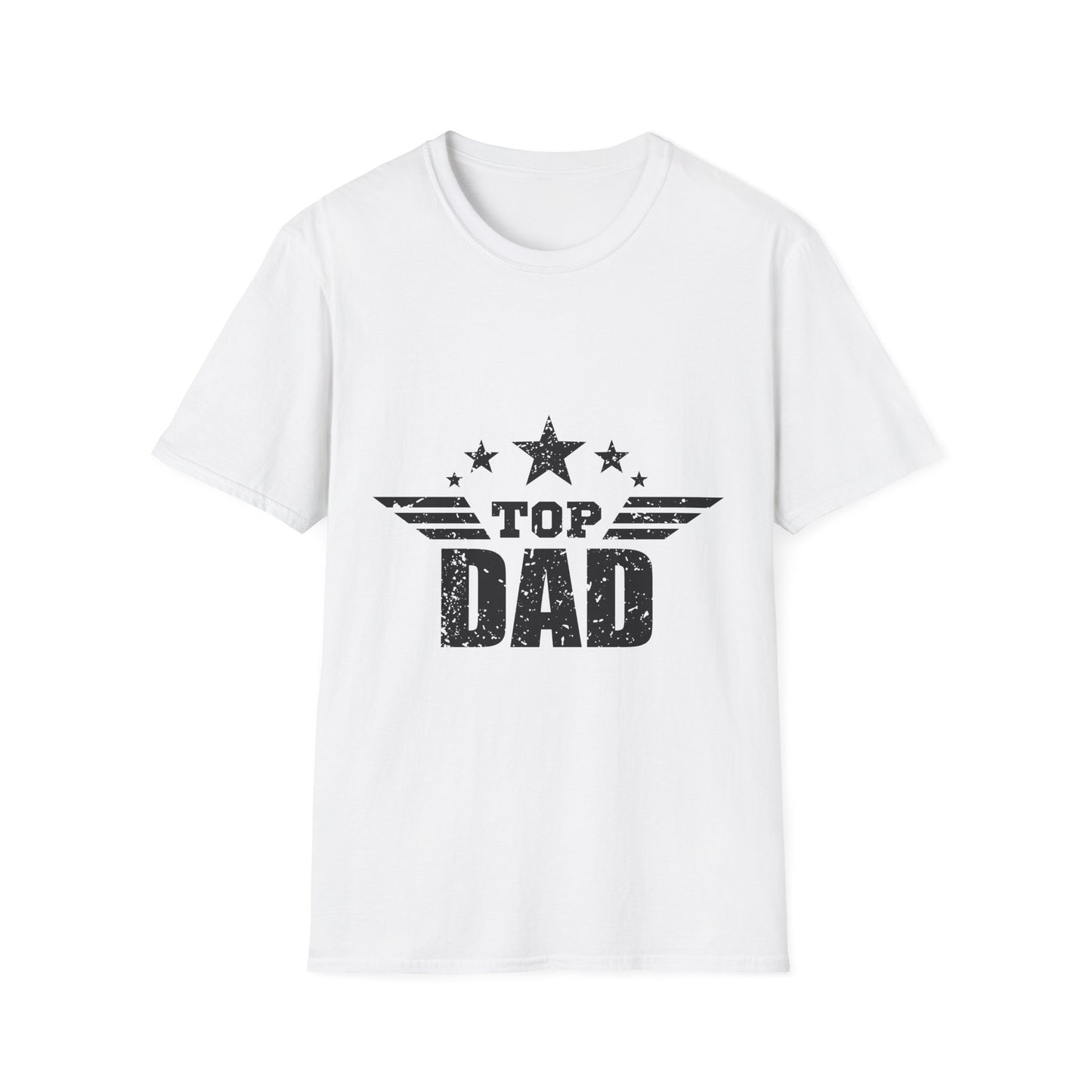 Top Dad Unisex Softstyle T-Shirt, Father's Day Gift, Casual Tee, Dad Apparel, Birthday Present, Family Gathering Wear - To Be Designs