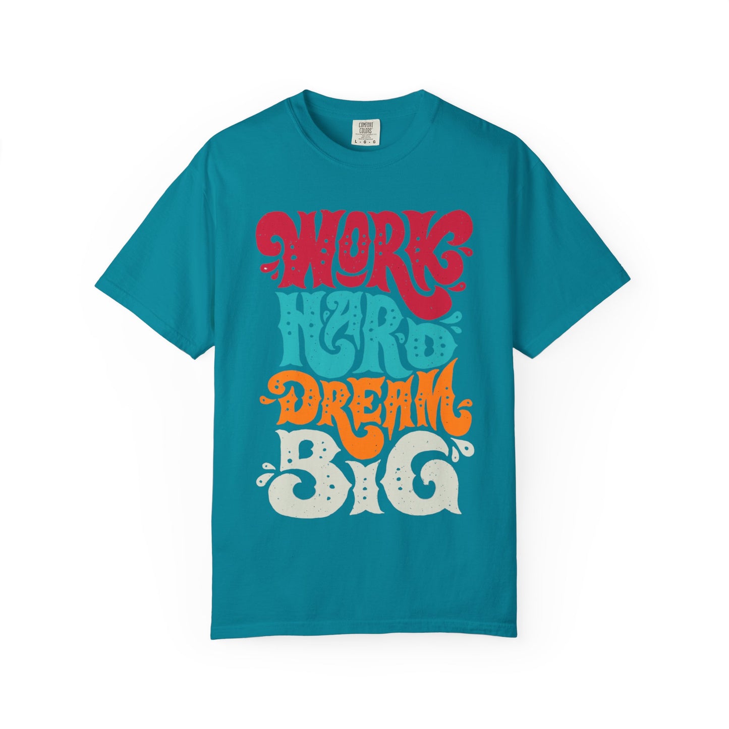 Motivational T-Shirt - "Work Hard Dream Big" - Unisex Tee, Inspirational Gift, Casual Wear, Trending Apparel, Perfect for Everyday