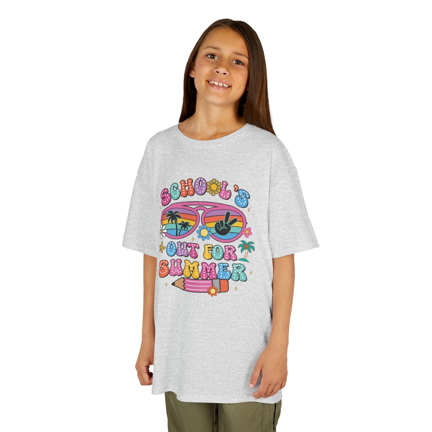 Summer Vibes Kids Tee, School's Out Shirt, Kids Summer T-Shirt, Fun Graphic Tee, Youth Casual Wear - To Be Designs