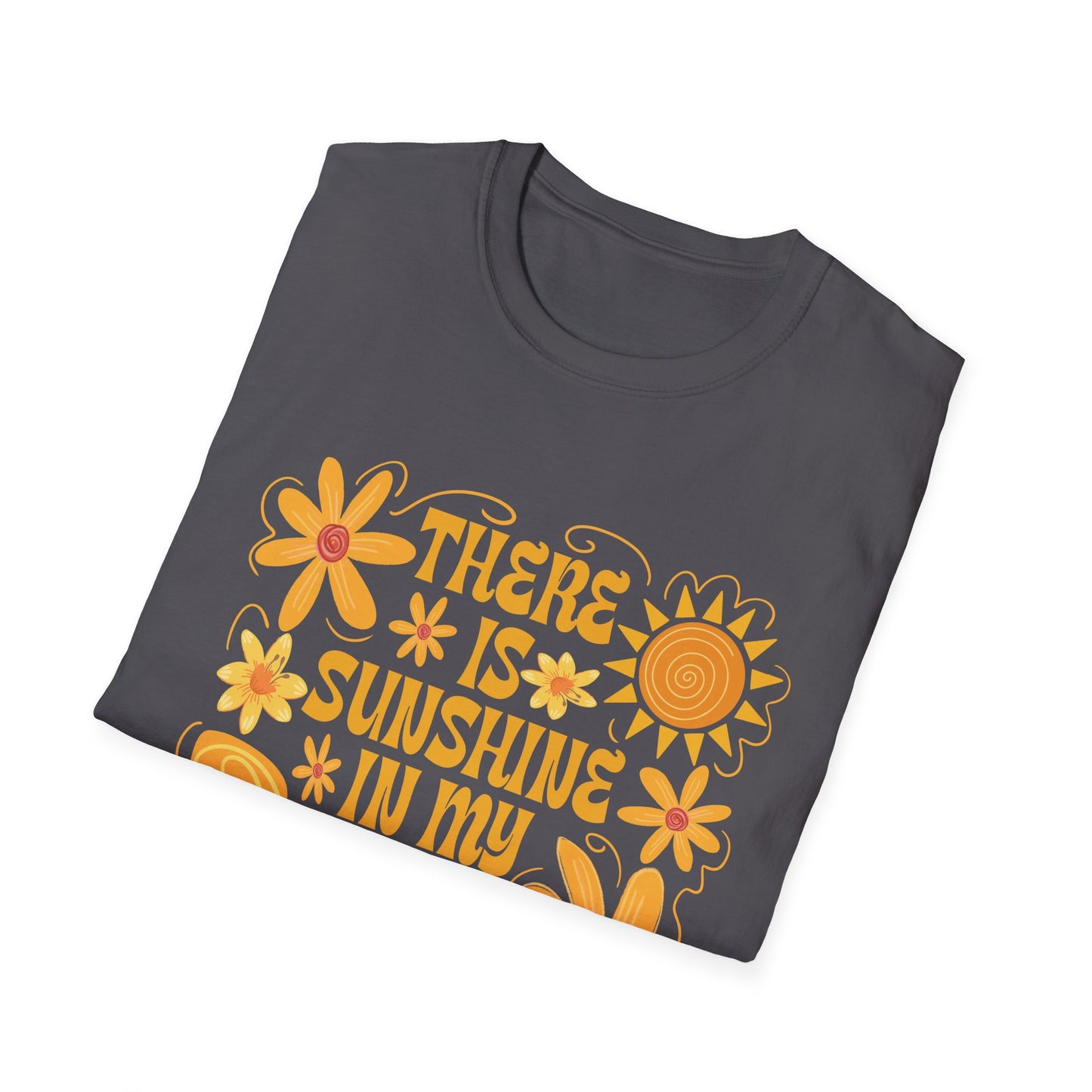 Sunshine in My Soul T-Shirt, Bright Floral Tee, Inspirational Shirt, Gift for Friend, Summer Outfit, Casual Wear - To Be Designs