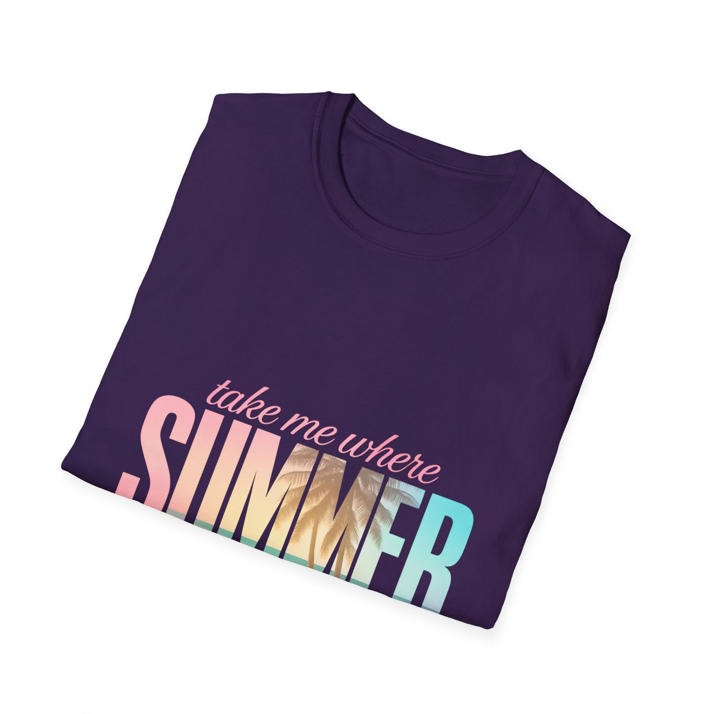 Summer Vibes Unisex Softstyle T-Shirt - Perfect for Beach Days, Vacation, Casual Wear, Gifts, Summer Parties - To Be Designs