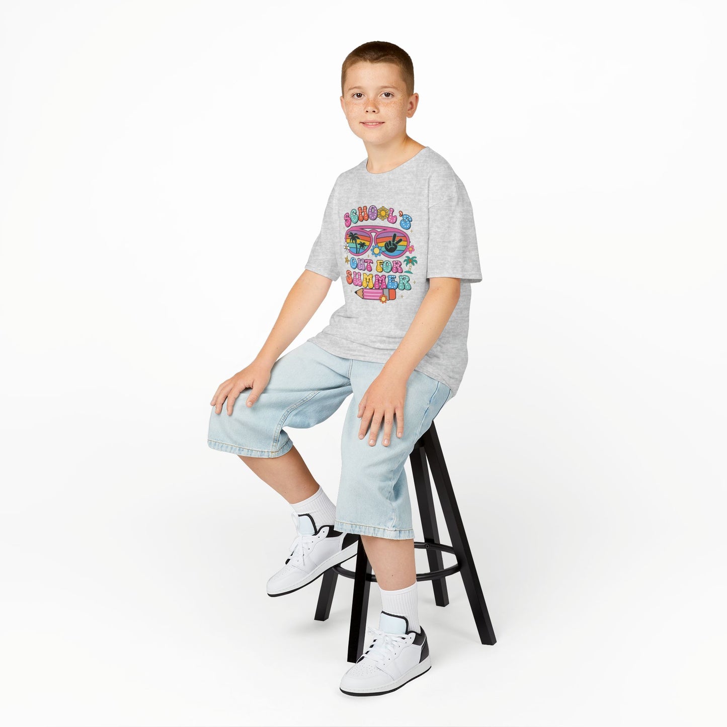 Summer Vibes Kids Tee, School's Out Shirt, Kids Summer T-Shirt, Fun Graphic Tee, Youth Casual Wear - To Be Designs