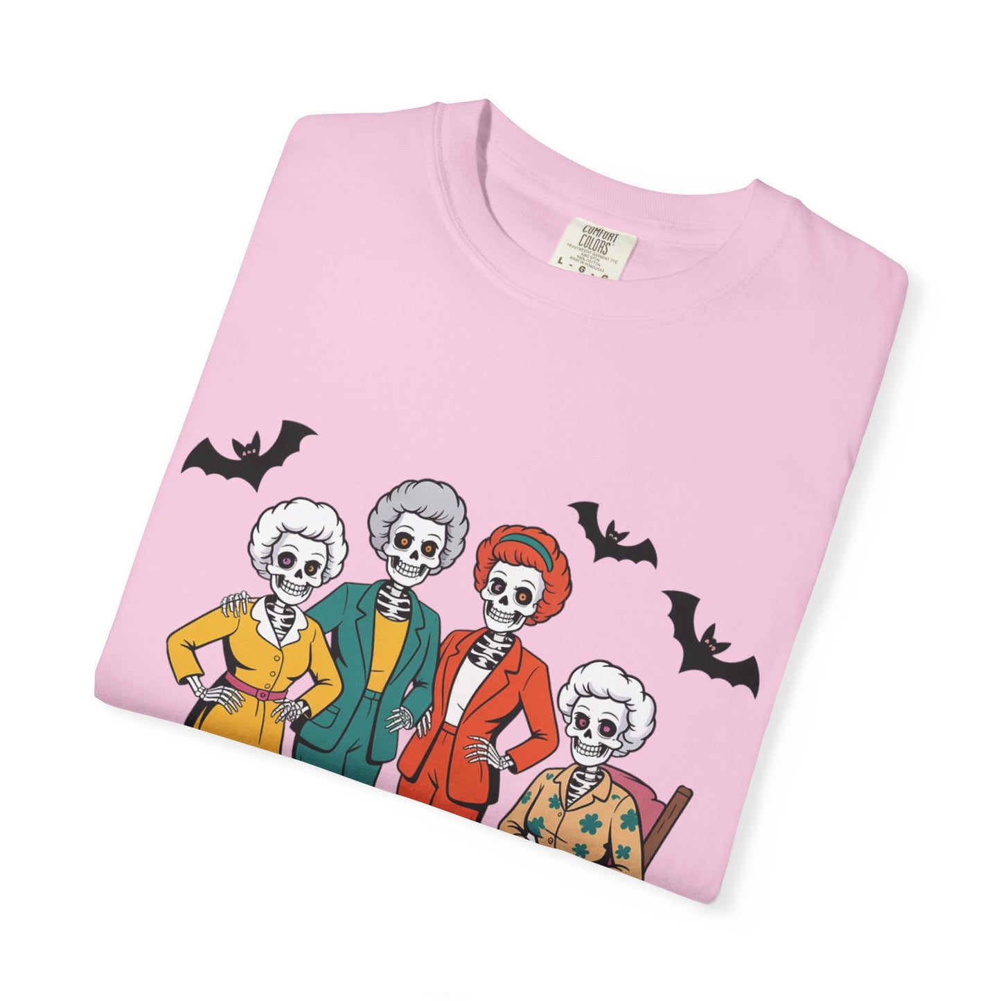 Golden Ghouls Unisex T-Shirt, Halloween Tee, Vintage Style Shirt, Gift for Fans, Retro Graphic Tee, Spooky Apparel