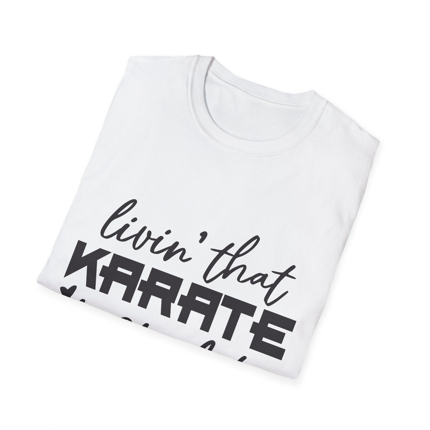 Karate Mom Life T-Shirt, Unisex Softstyle Tee, Gift for Karate Moms, Fun Sportswear for Events, Martial Arts Apparel - To Be Designs