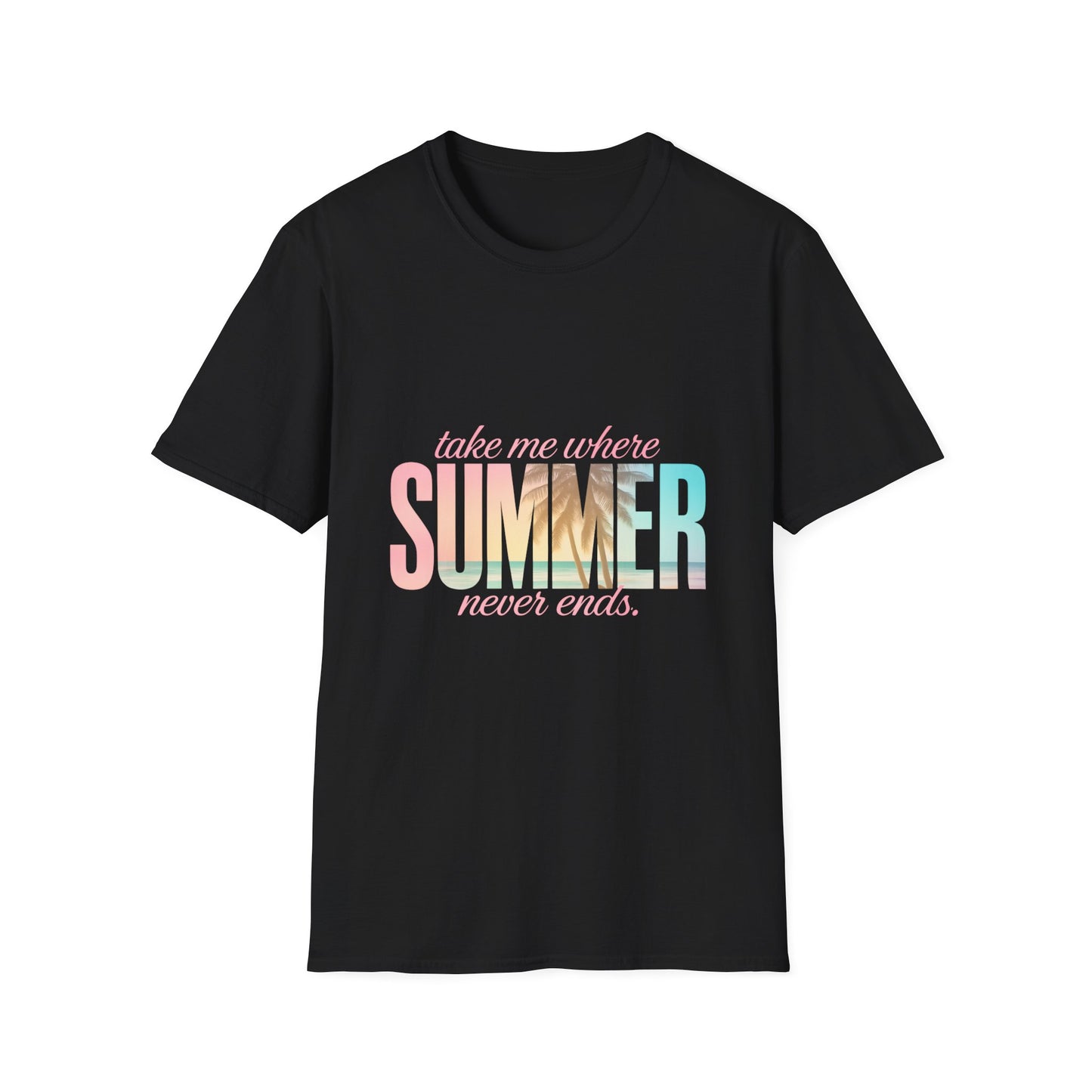 Summer Vibes Unisex Softstyle T-Shirt - Perfect for Beach Days, Vacation, Casual Wear, Gifts, Summer Parties - To Be Designs