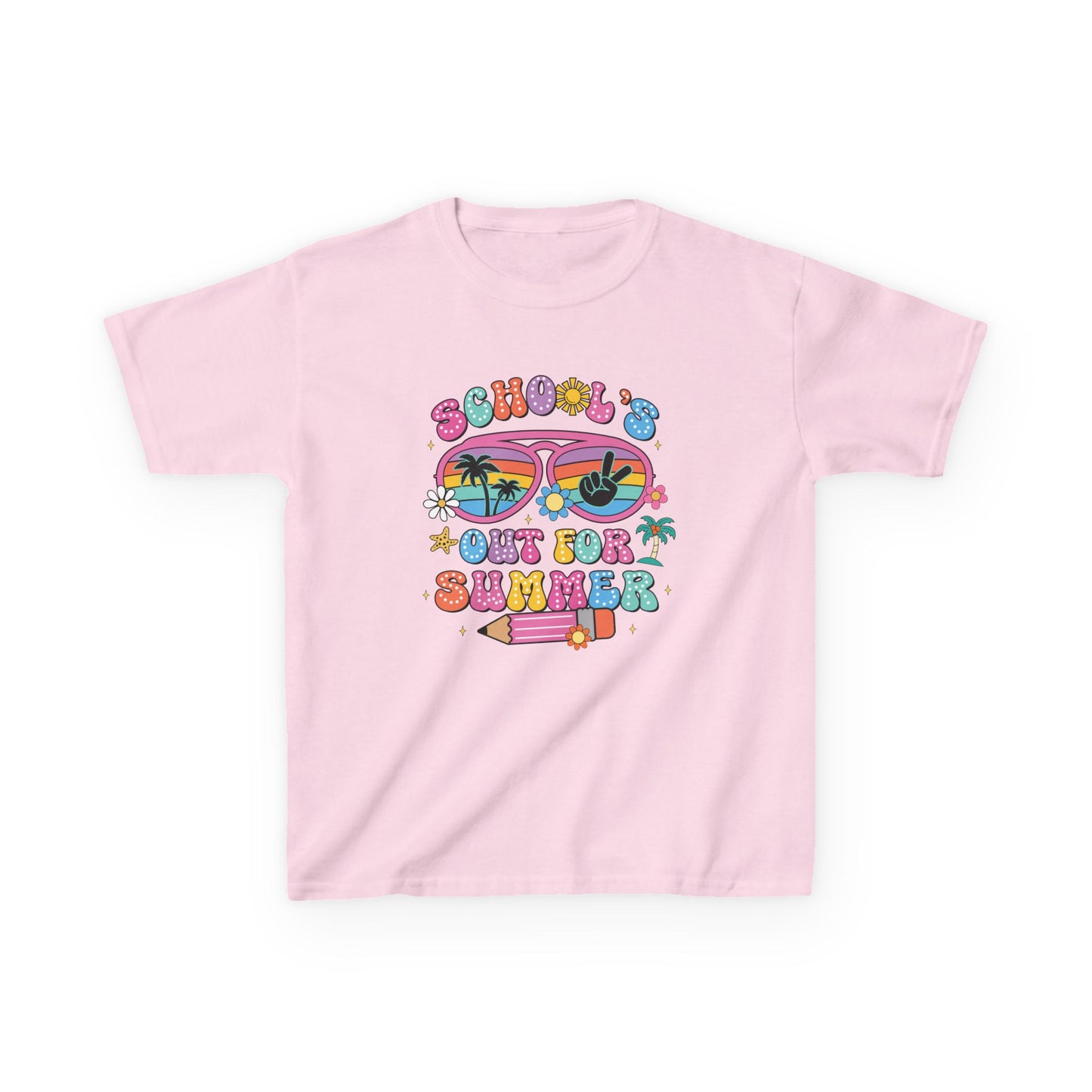 Summer Vibes Kids Tee, School's Out Shirt, Kids Summer T-Shirt, Fun Graphic Tee, Youth Casual Wear - To Be Designs