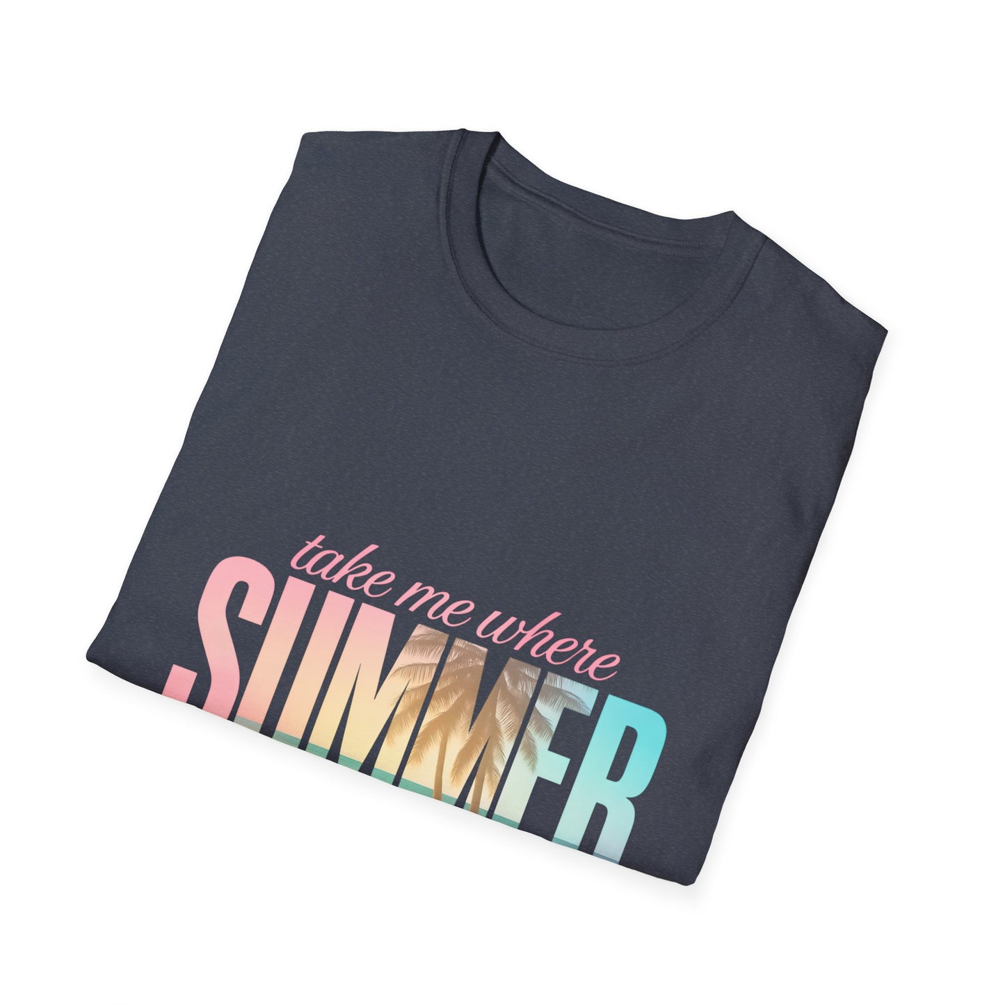 Summer Vibes Unisex Softstyle T-Shirt - Perfect for Beach Days, Vacation, Casual Wear, Gifts, Summer Parties - To Be Designs