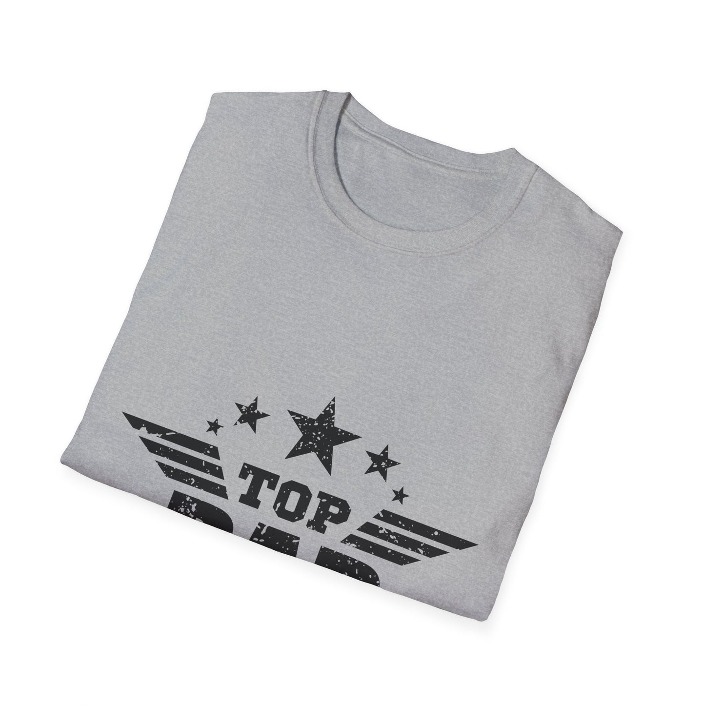 Top Dad Unisex Softstyle T-Shirt, Father's Day Gift, Casual Tee, Dad Apparel, Birthday Present, Family Gathering Wear - To Be Designs