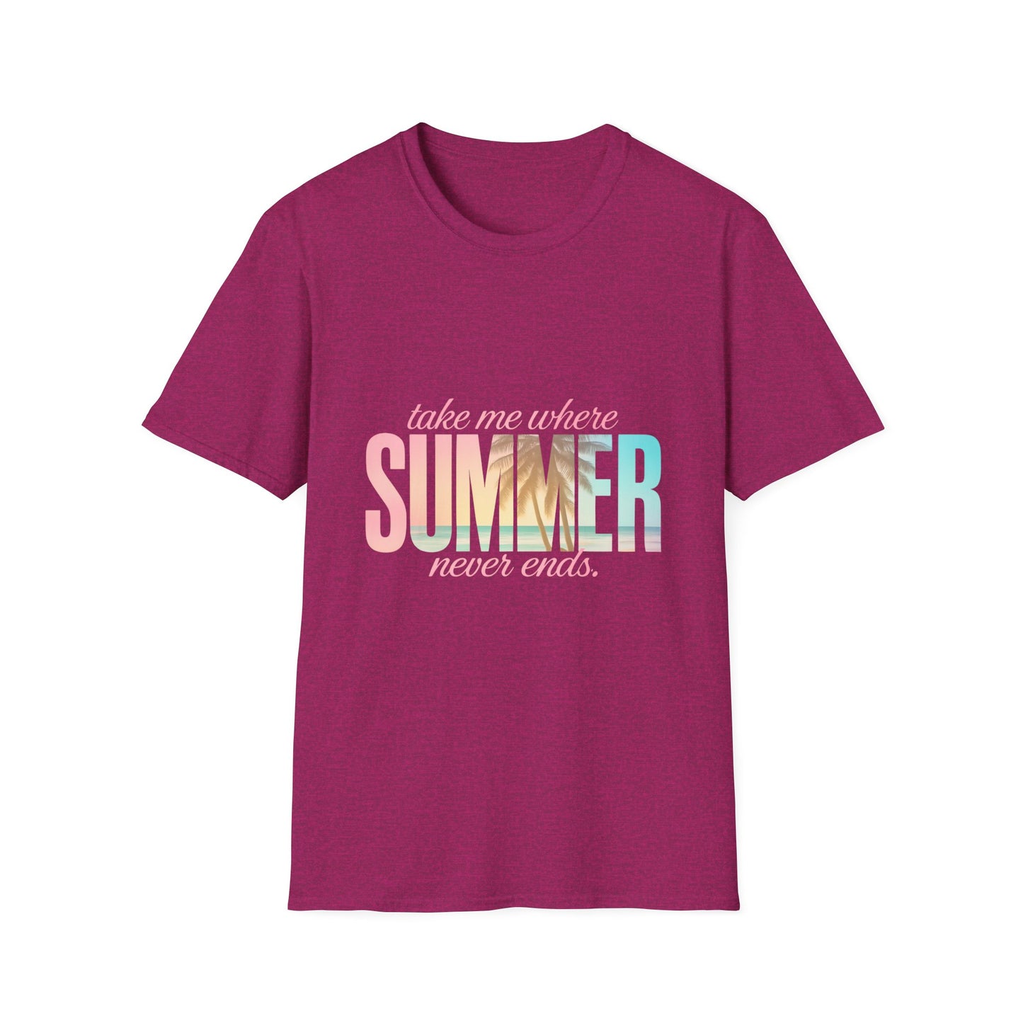 Summer Vibes Unisex Softstyle T-Shirt - Perfect for Beach Days, Vacation, Casual Wear, Gifts, Summer Parties - To Be Designs