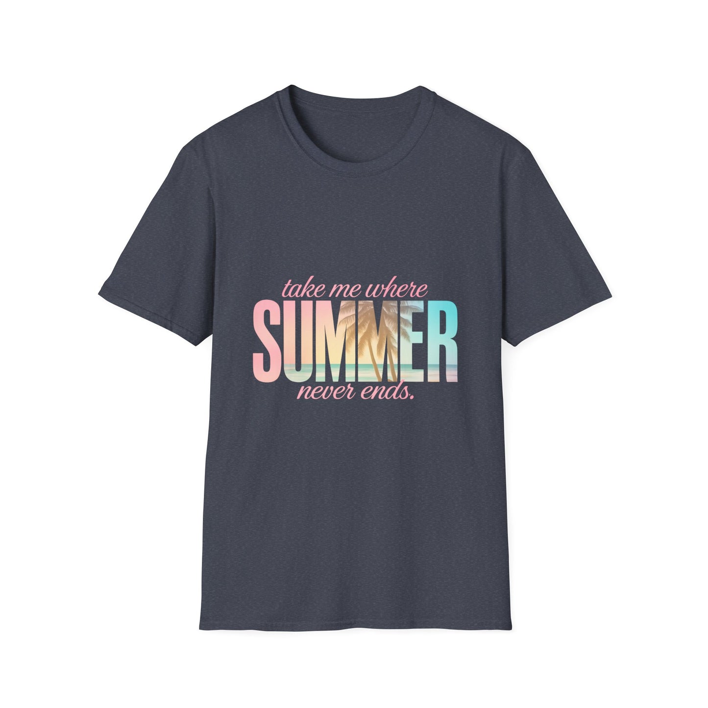 Summer Vibes Unisex Softstyle T-Shirt - Perfect for Beach Days, Vacation, Casual Wear, Gifts, Summer Parties - To Be Designs
