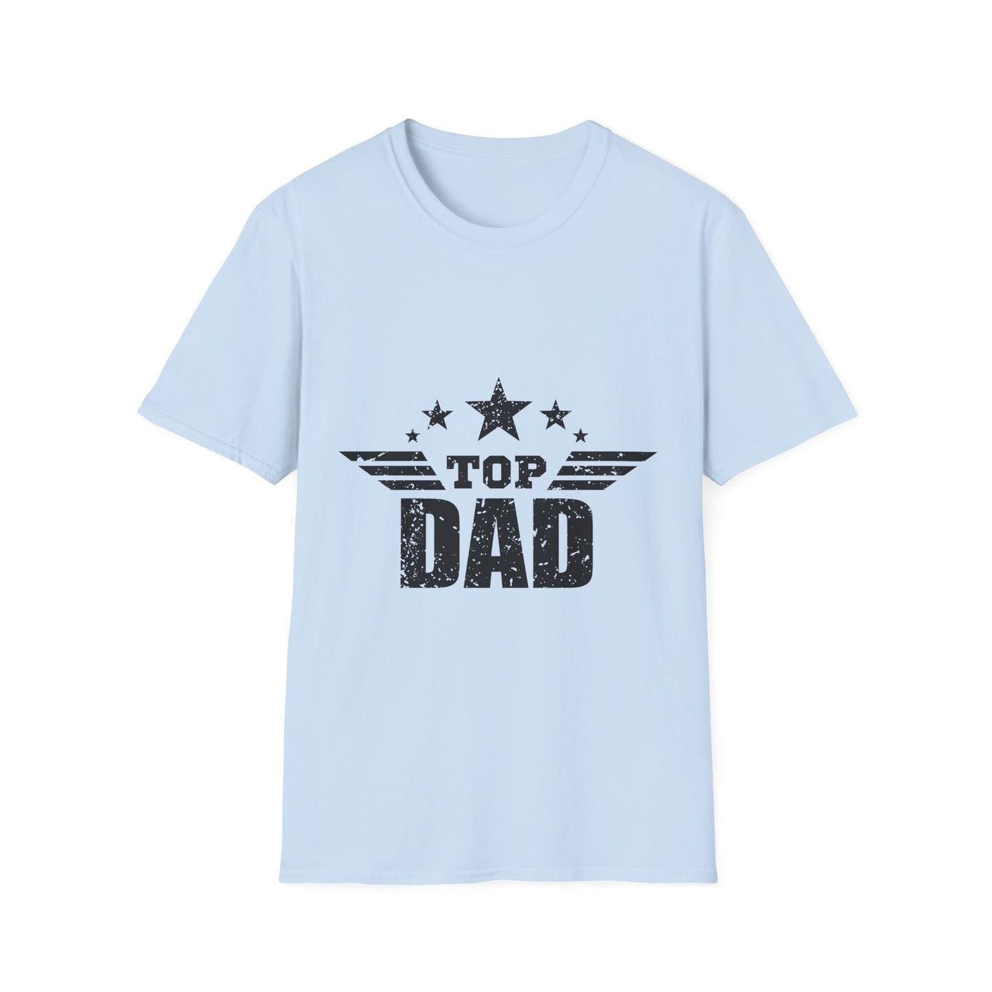 Top Dad Unisex Softstyle T-Shirt, Father's Day Gift, Casual Tee, Dad Apparel, Birthday Present, Family Gathering Wear - To Be Designs