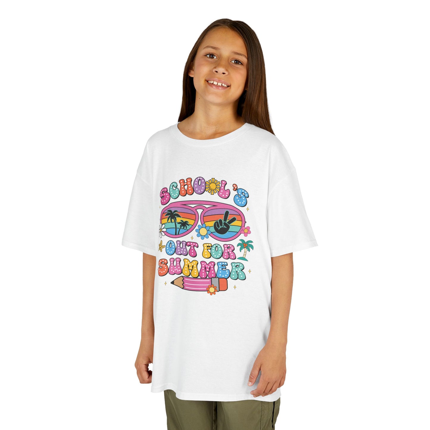 Summer Vibes Kids Tee, School's Out Shirt, Kids Summer T-Shirt, Fun Graphic Tee, Youth Casual Wear - To Be Designs