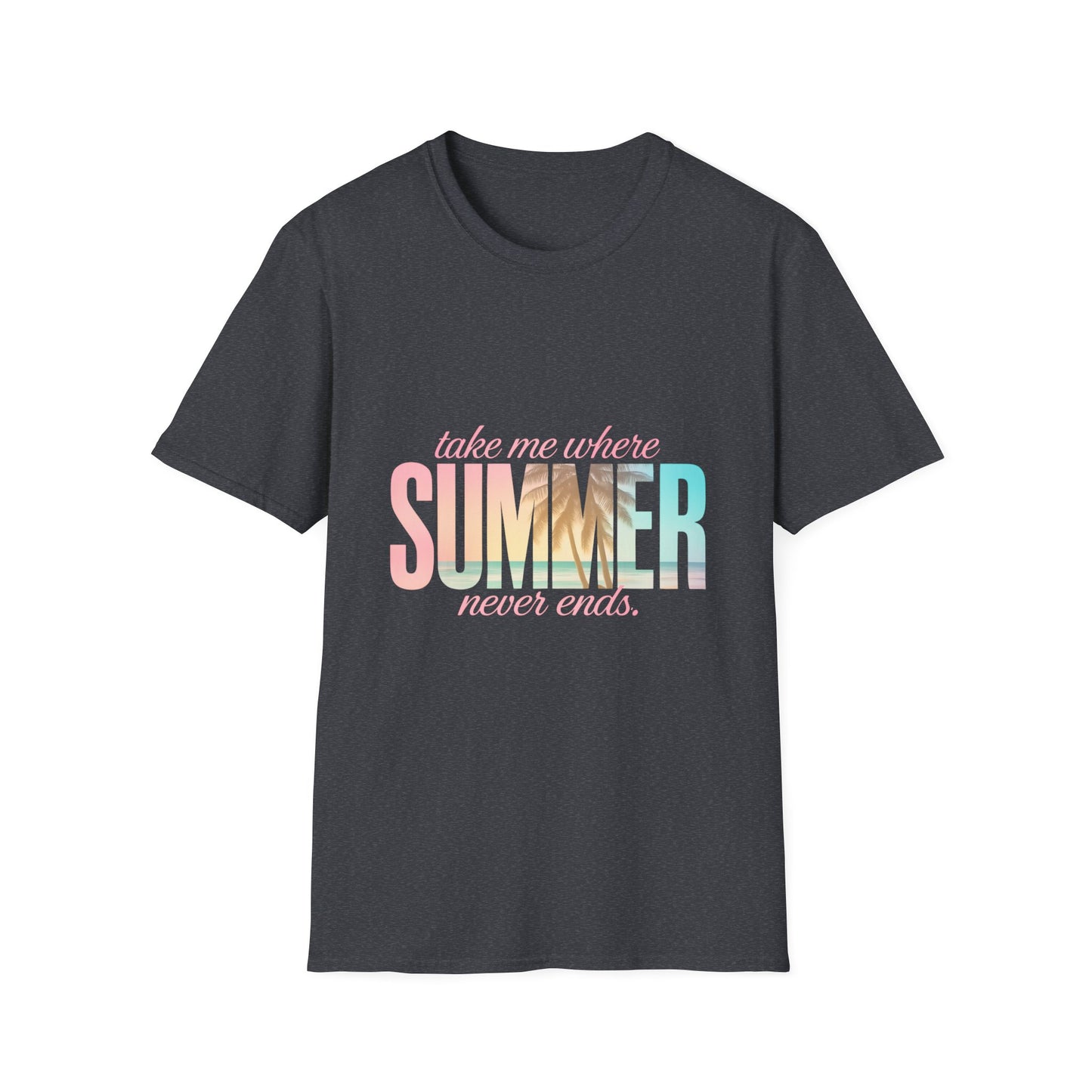 Summer Vibes Unisex Softstyle T-Shirt - Perfect for Beach Days, Vacation, Casual Wear, Gifts, Summer Parties - To Be Designs