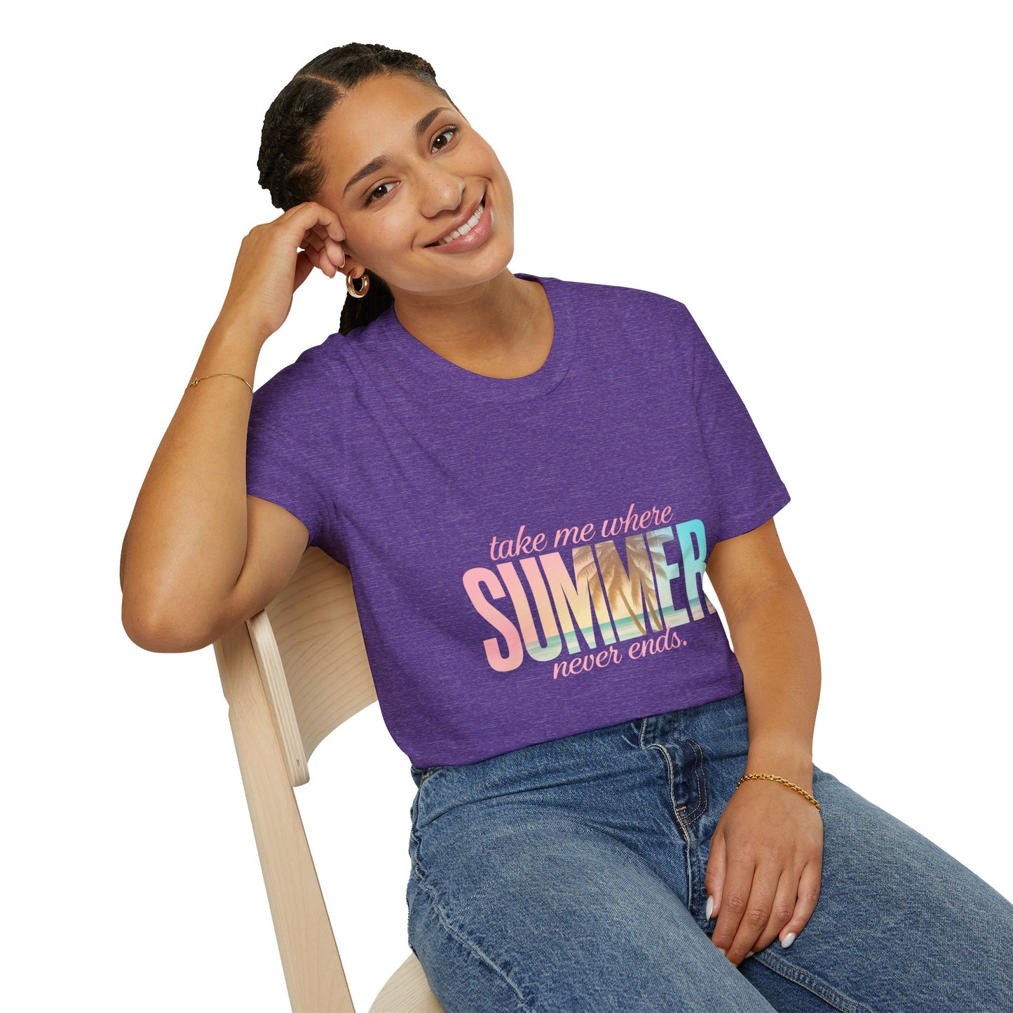 Summer Vibes Unisex Softstyle T-Shirt - Perfect for Beach Days, Vacation, Casual Wear, Gifts, Summer Parties - To Be Designs