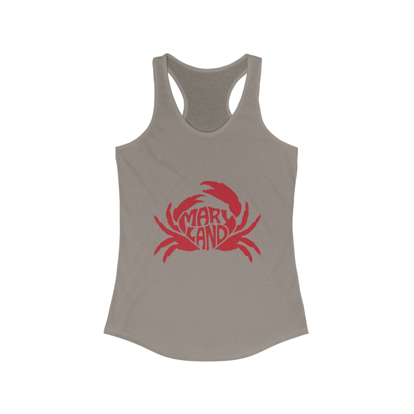 Women’s Racerback Tank Top – 'Maryland Crab' Design - To Be Designs