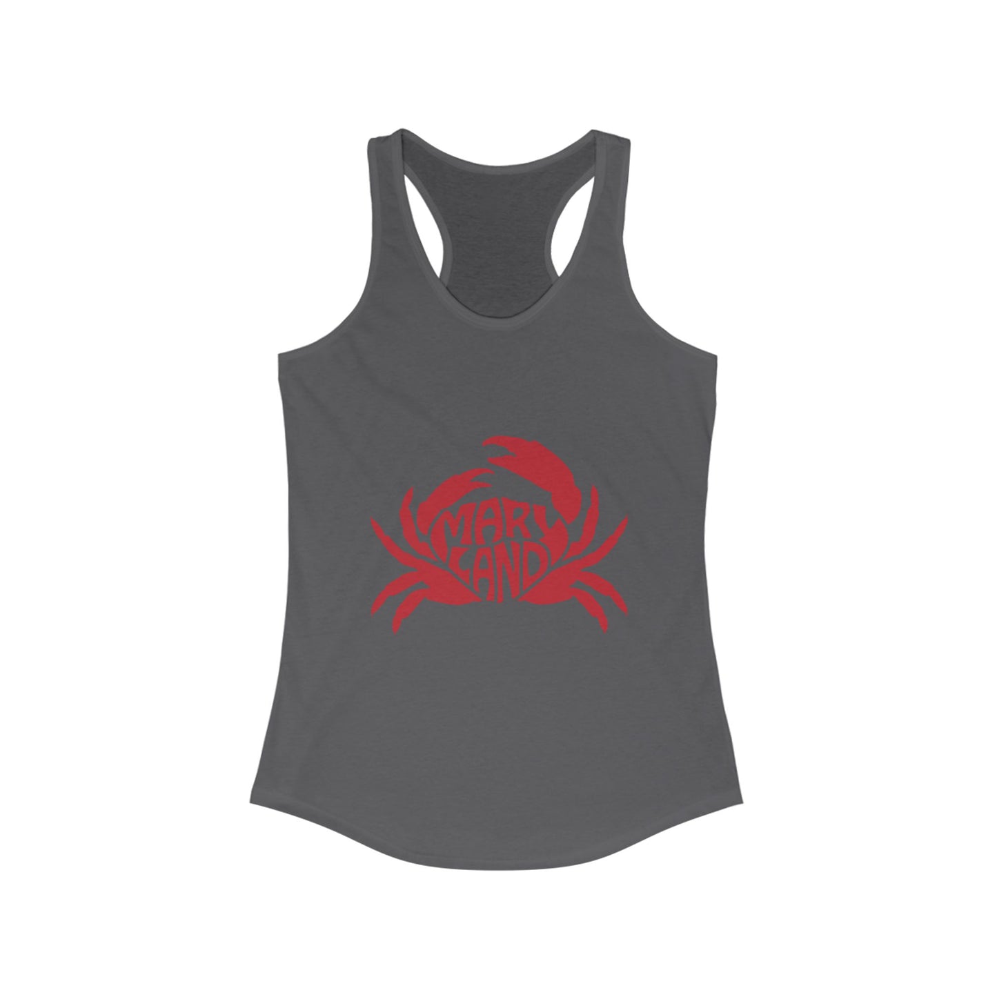 Women’s Racerback Tank Top – 'Maryland Crab' Design - To Be Designs