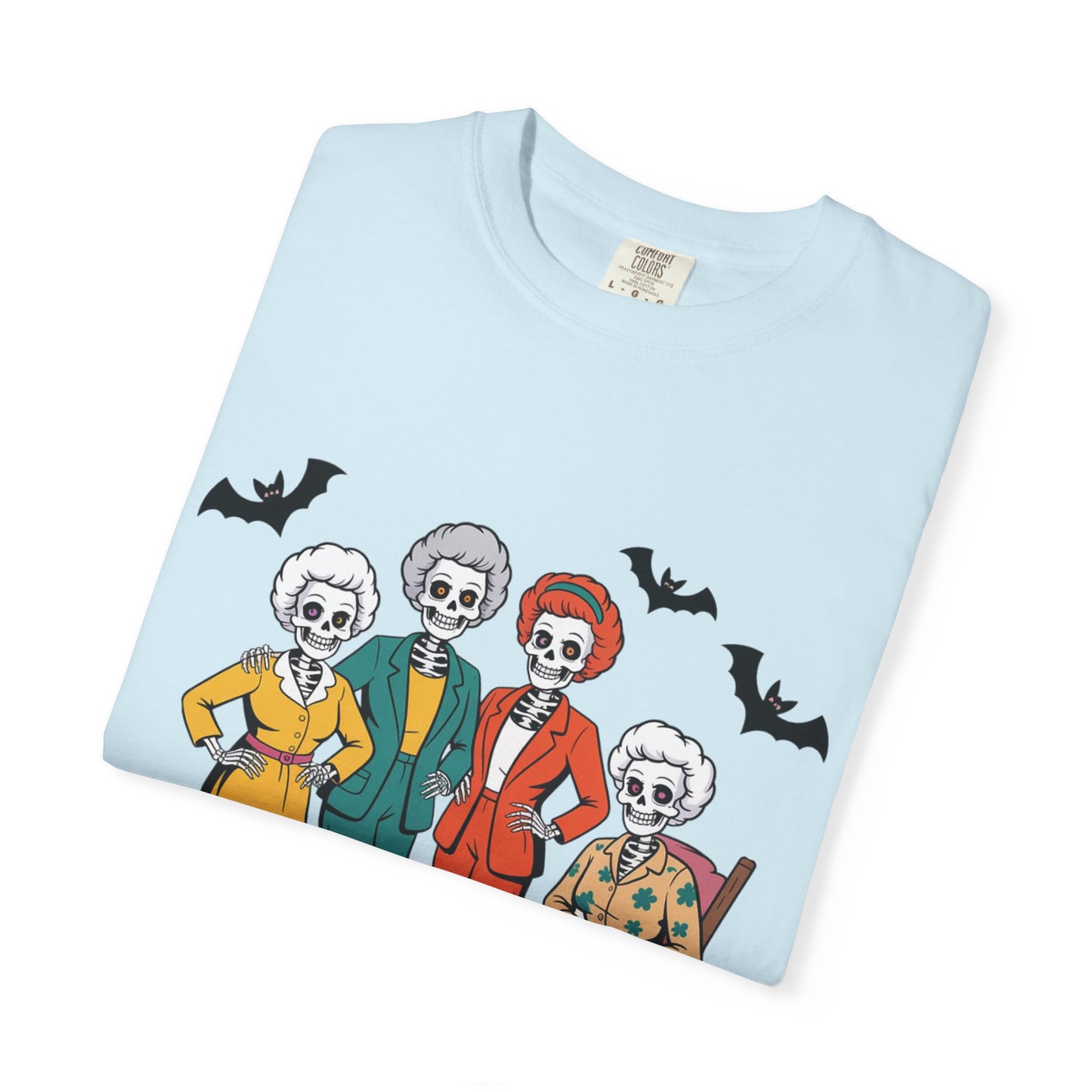 Golden Ghouls Unisex T-Shirt, Halloween Tee, Vintage Style Shirt, Gift for Fans, Retro Graphic Tee, Spooky Apparel