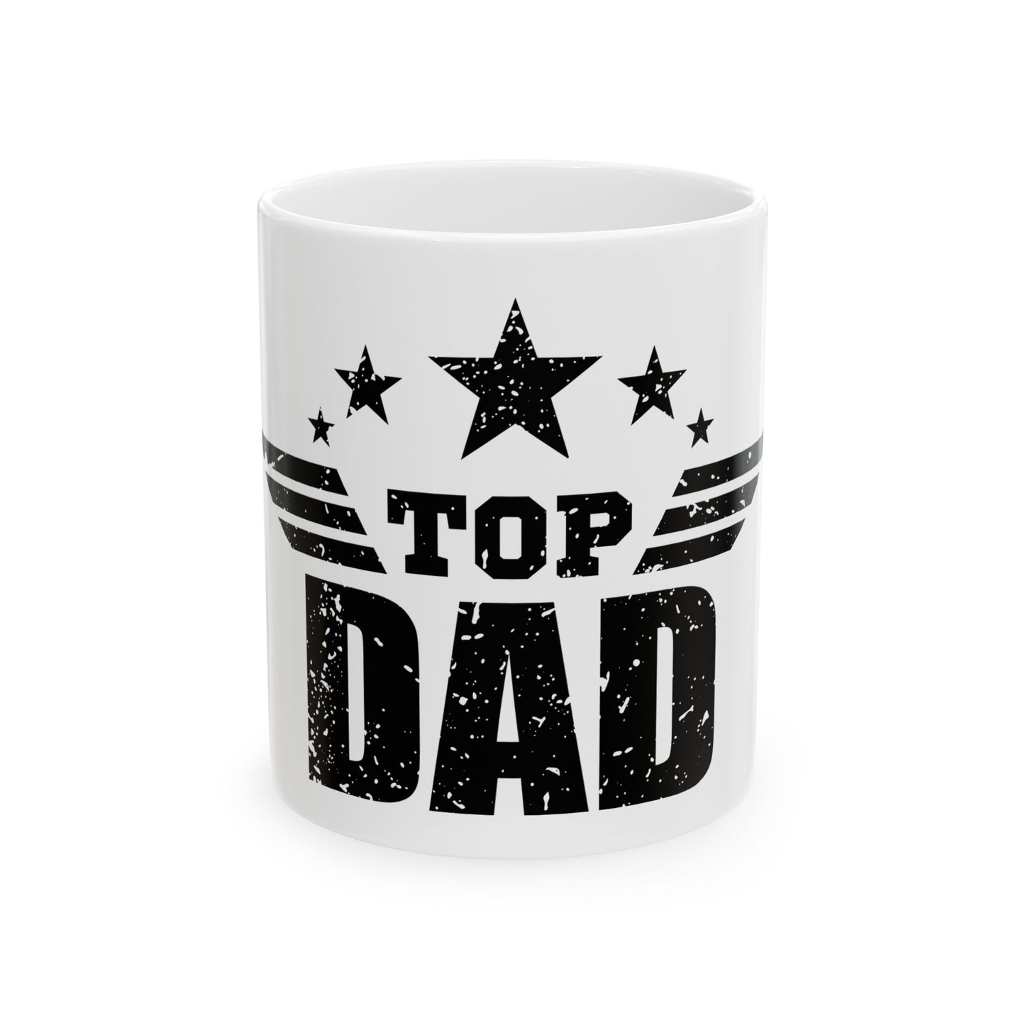 Top Dad Ceramic Mug | Gift for Father's Day, Dad's Birthday, Coffee Lovers, Kitchen Decor, Unique Mug for Men - To Be Designs