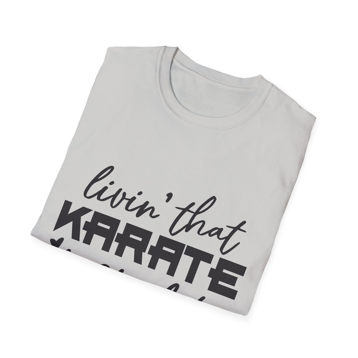 Karate Mom Life T-Shirt, Unisex Softstyle Tee, Gift for Karate Moms, Fun Sportswear for Events, Martial Arts Apparel - To Be Designs