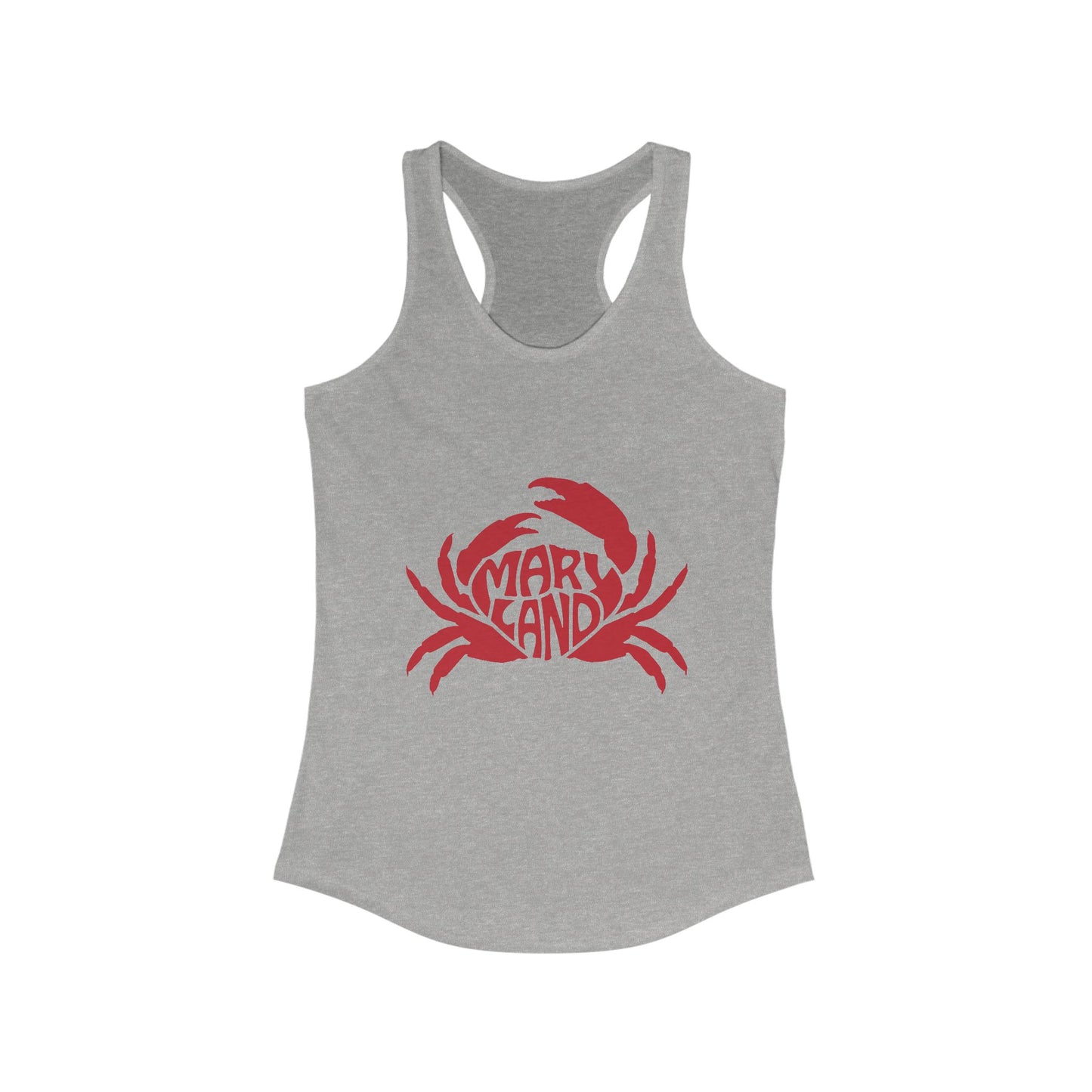 Women’s Racerback Tank Top – 'Maryland Crab' Design - To Be Designs