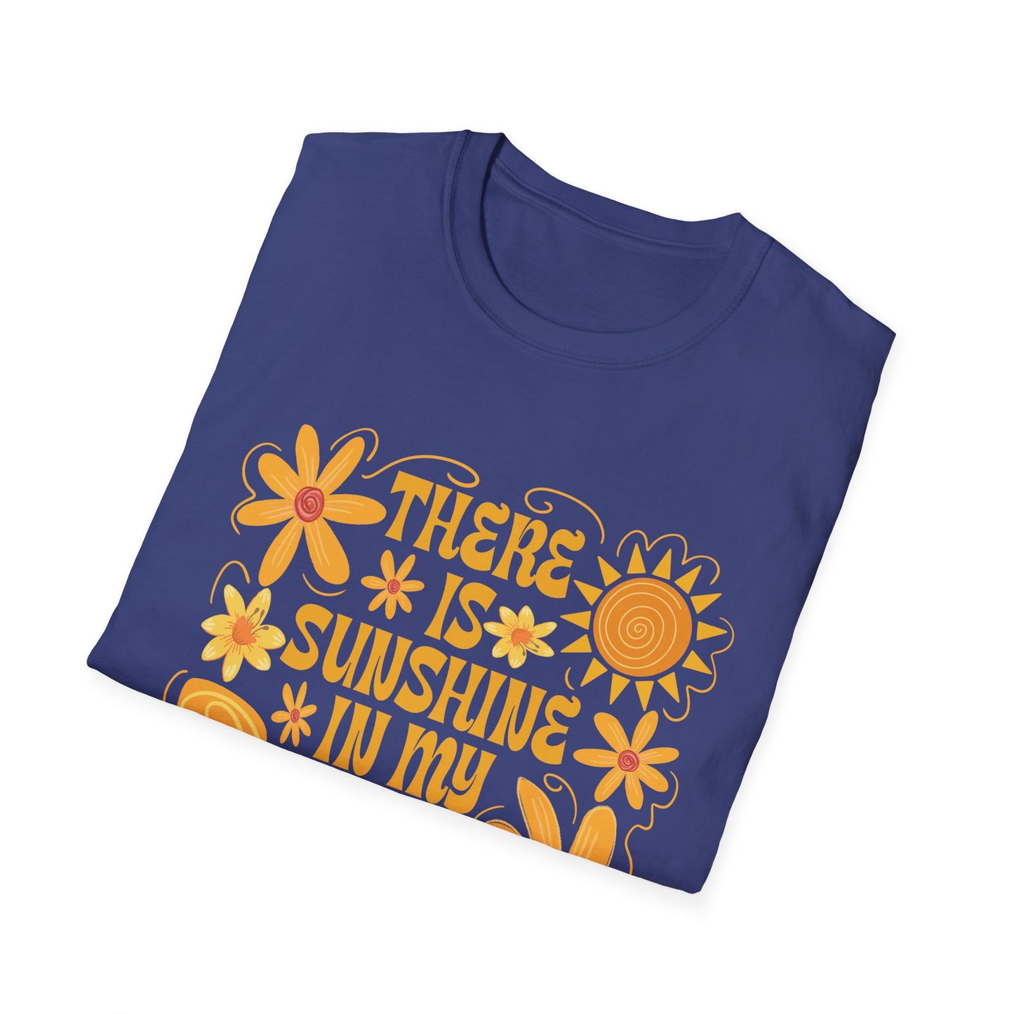 Sunshine in My Soul T-Shirt, Bright Floral Tee, Inspirational Shirt, Gift for Friend, Summer Outfit, Casual Wear - To Be Designs