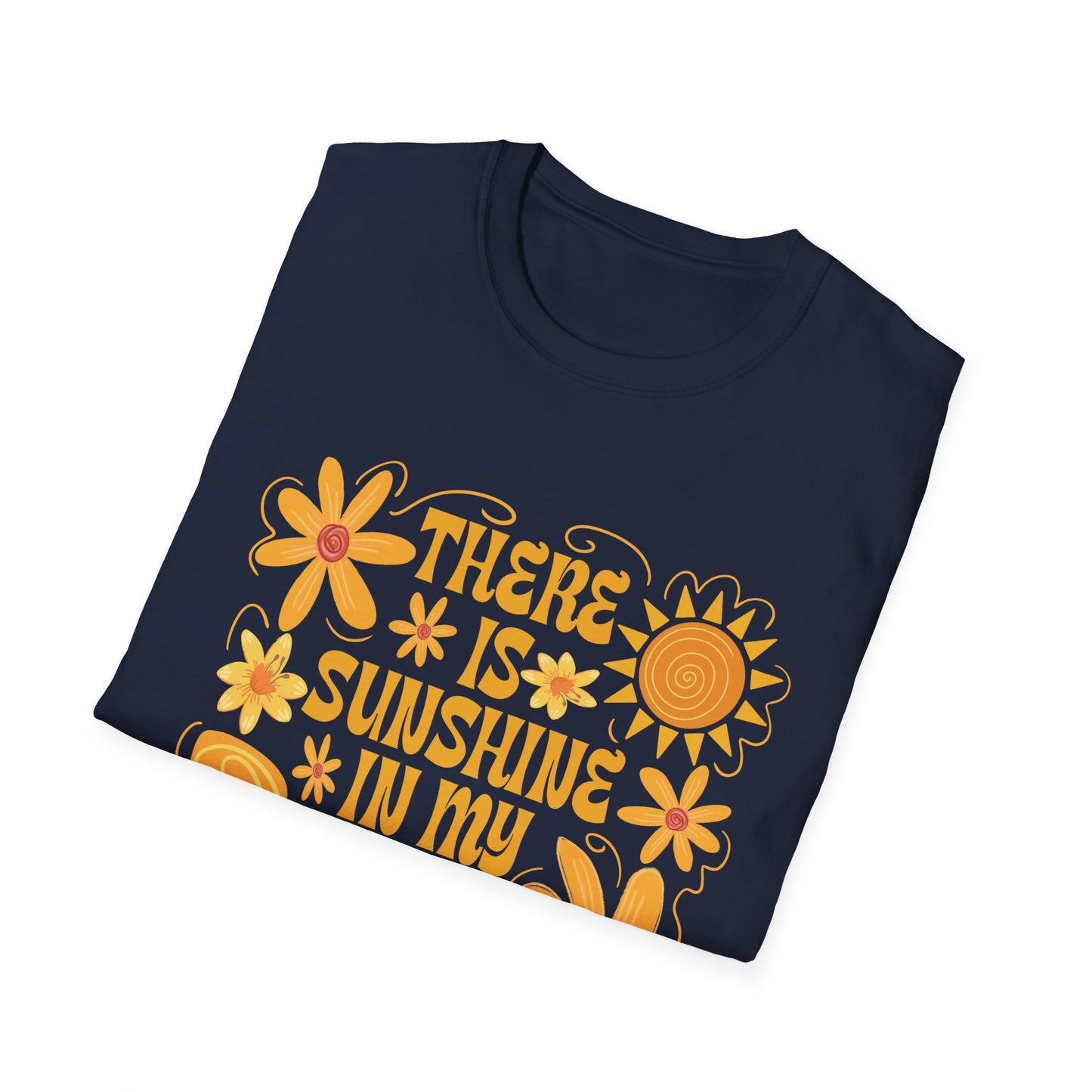 Sunshine in My Soul T-Shirt, Bright Floral Tee, Inspirational Shirt, Gift for Friend, Summer Outfit, Casual Wear - To Be Designs