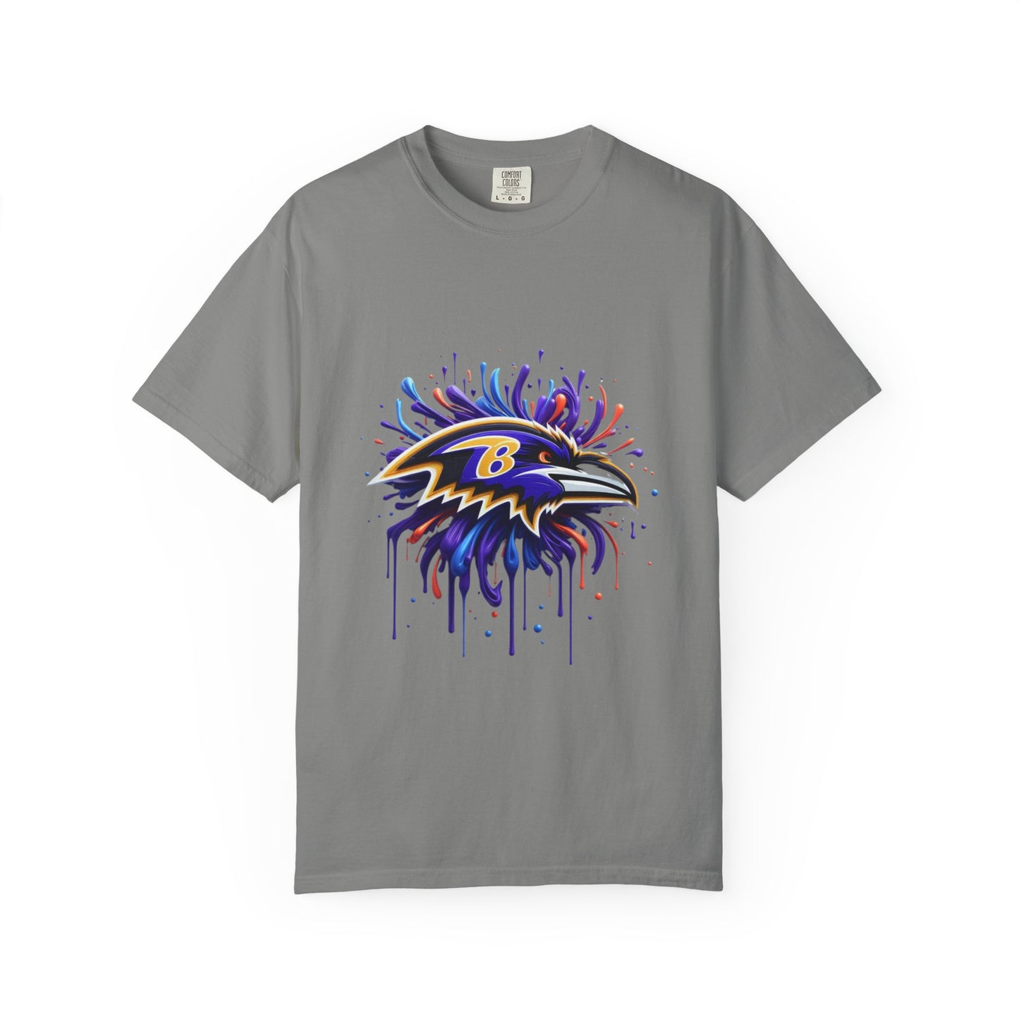 Baltimore Ravens Splatter Graphic T-Shirt, Unisex Sports Apparel, Fan Gear, Game Day Outfit, Gift for Ravens Fans